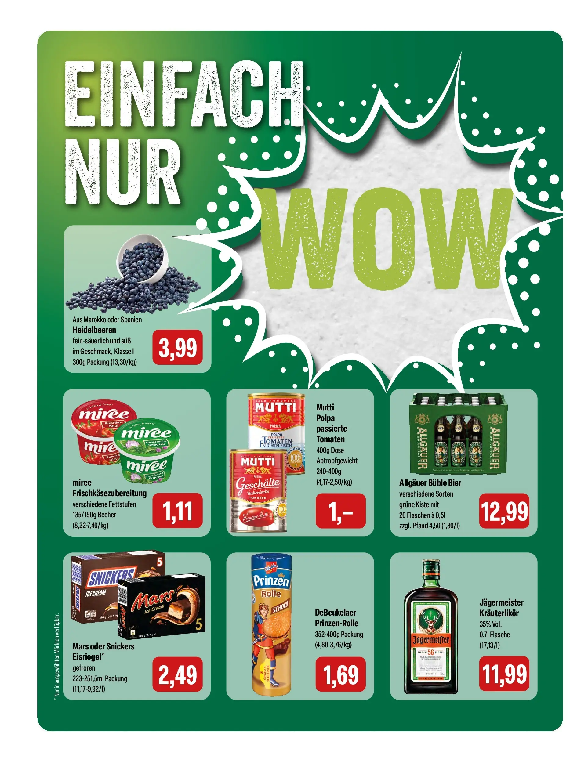 Feneberg Aktuelle Angebote (ab 08.04.2026) zum Blättern | Seite: 8 | Produkte: Tomaten, Snickers, Jägermeister, Paprika