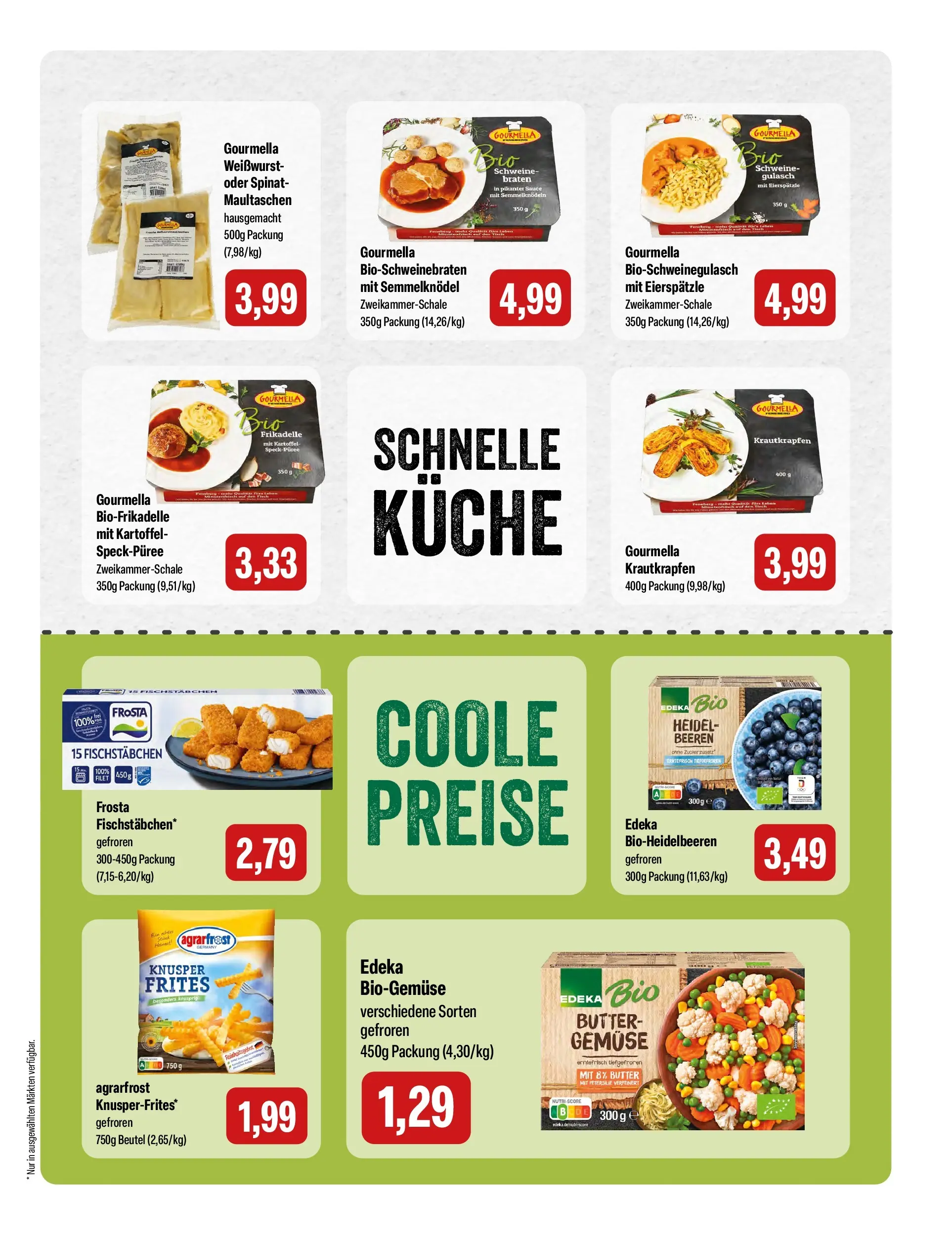 Feneberg Aktuelle Angebote (ab 08.04.2026) zum Blättern | Seite: 13 | Produkte: Butter, Küche, Frosta, Gemüse