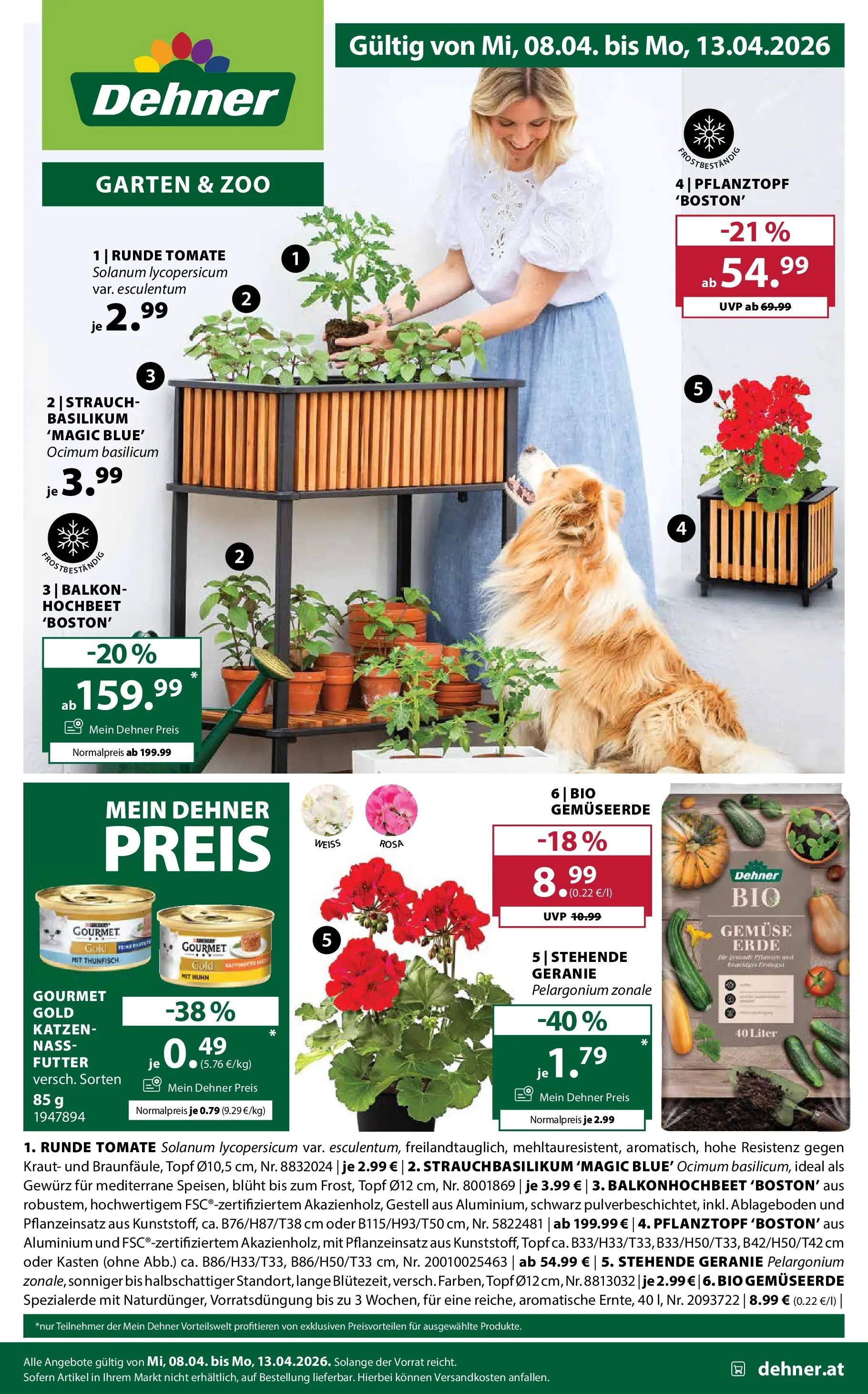 Dehner - Dehner: Garten & Zoo von 07.04.2026 - Aktuelle Angebote | Seite: 1 | Produkte: Gemüse, Kraut
