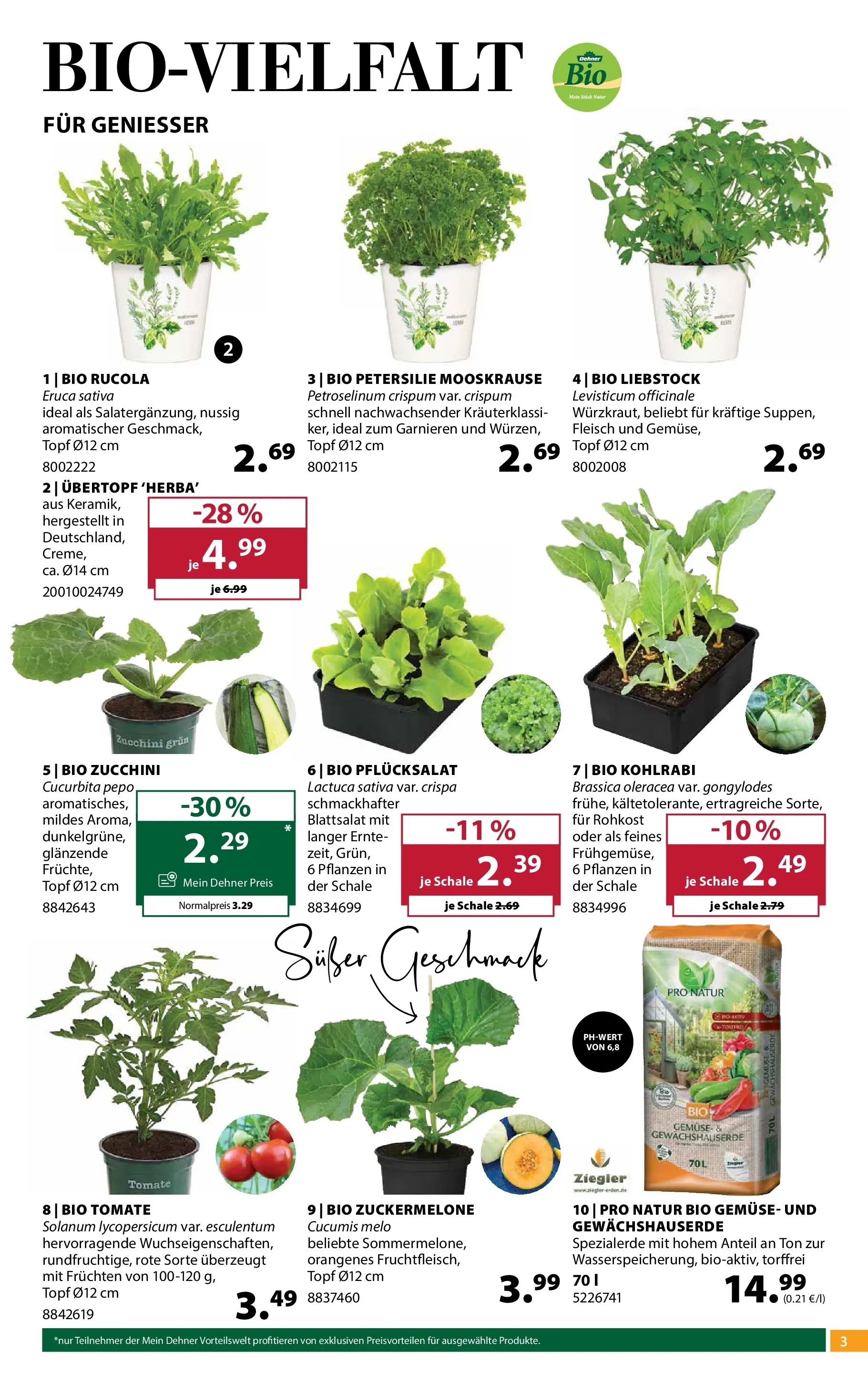 Dehner - Dehner: Garten & Zoo von 07.04.2026 - Aktuelle Angebote | Seite: 3 | Produkte: Gemüse, Petersilie
