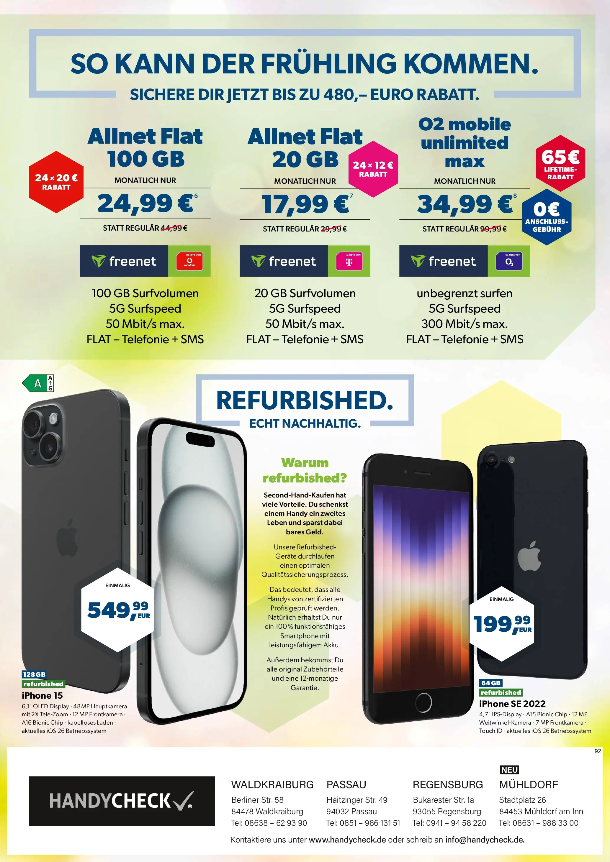 Angebote - Unsere Angebote: Tarife, Handys und mehr (ab 06.04.2026) zum Blättern | Seite: 4 | Produkte: Berliner, Iphone, Smartphone