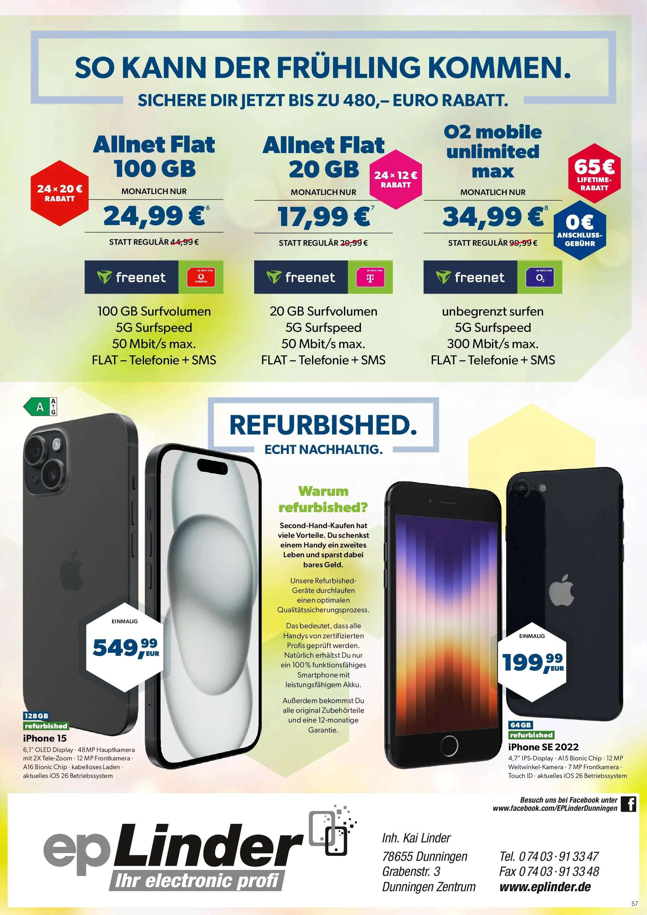 Angebote - Unsere Angebote: Tarife, Handys und mehr (ab 06.04.2026) zum Blättern | Seite: 4 | Produkte: Iphone, Smartphone