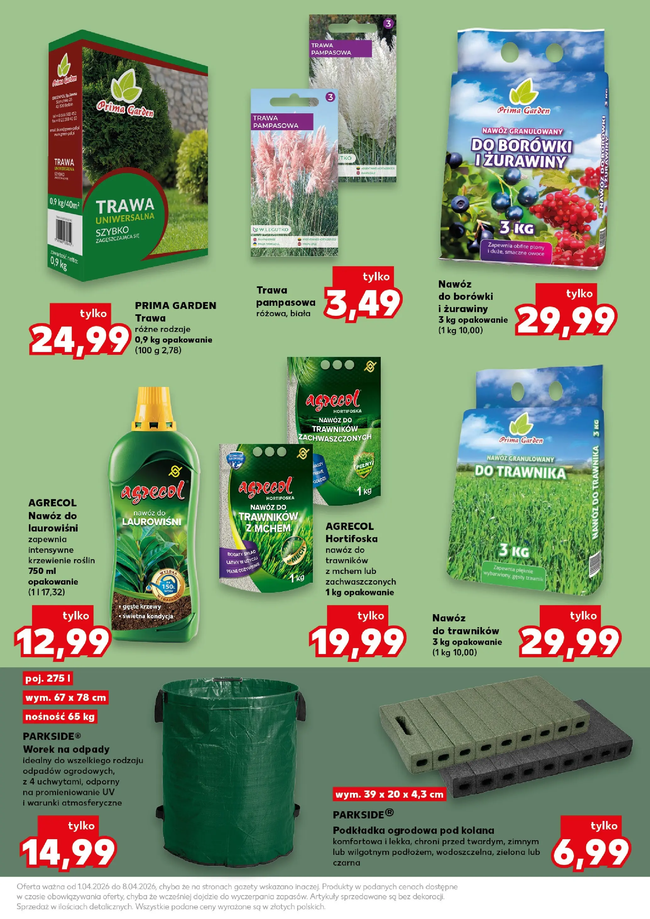 Kaufland gazetka - Ogród od 01.04.2026 - od jutra PDF | Strona: 3 | Produkty: Trawa pampasowa, Owoce