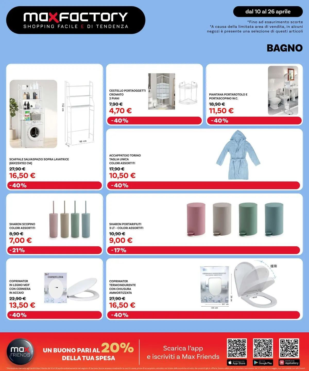 Nuovo Offerte - Nuova Apertura Sarzana dal 09/04/2026 > offerte anteprima 🛍️ | Pagina: 15 | Prodotti: Scopino, Lavatrice, Portarotolo, Bagno