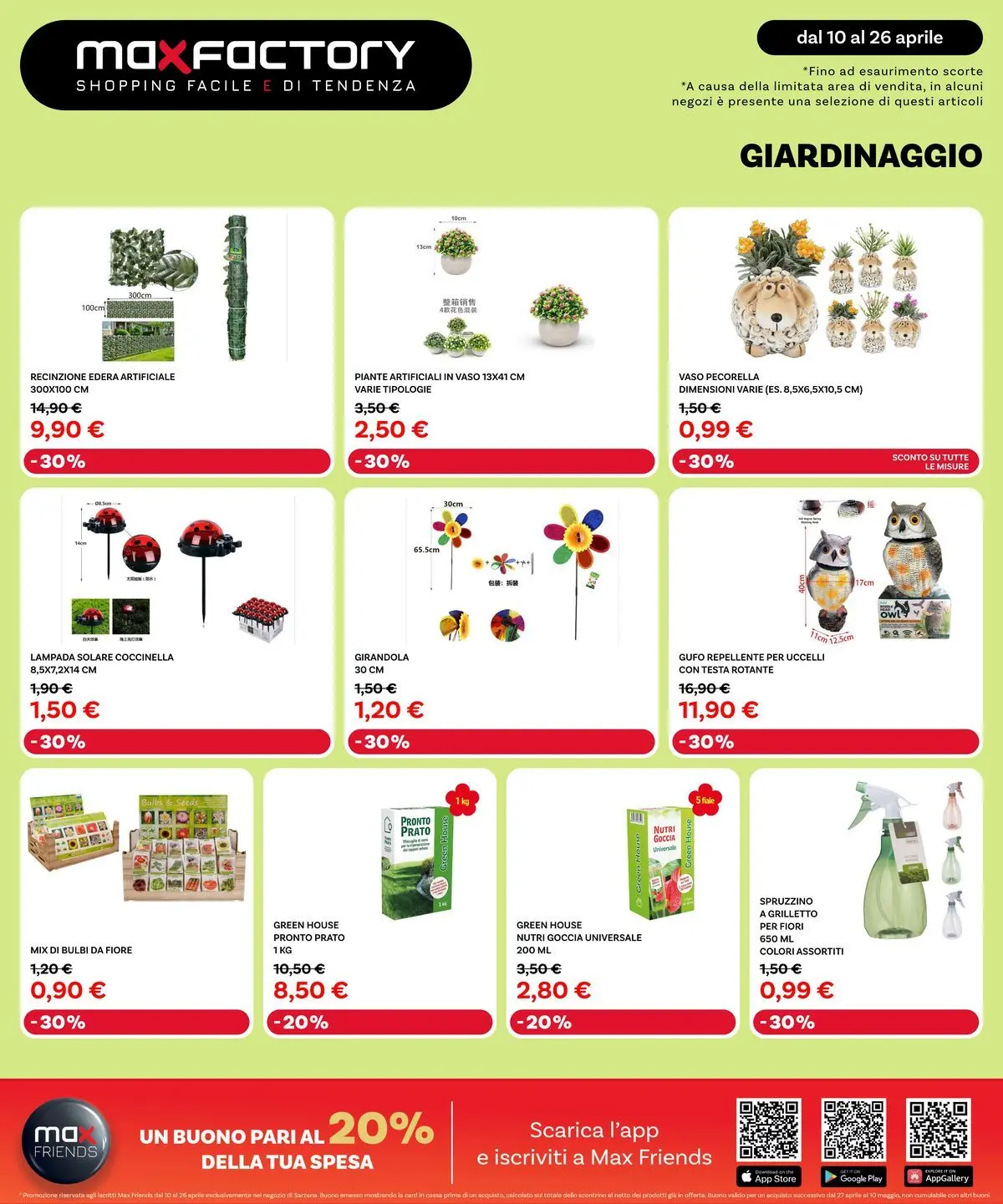Nuovo Offerte - Nuova Apertura Sarzana dal 09/04/2026 > offerte anteprima 🛍️ | Pagina: 18 | Prodotti: Lampada solare, Recinzione, Vaso, Lampada