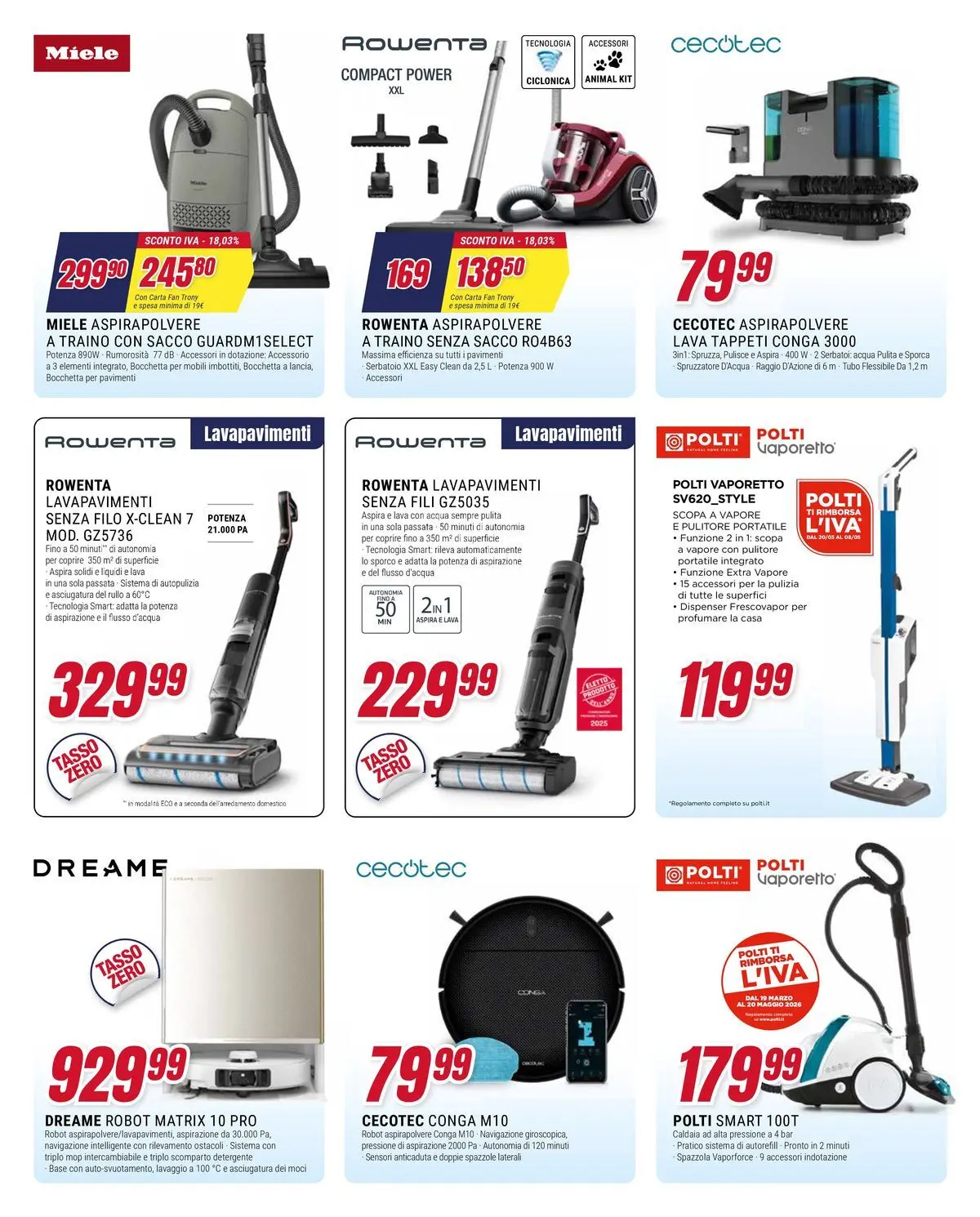 ﻿Trony volantino dal ﻿01/04/2026﻿ > ﻿Anteprima | Pagina: 15 | Prodotti: Rullo, Vaporetto, Acqua, Aspirapolvere
