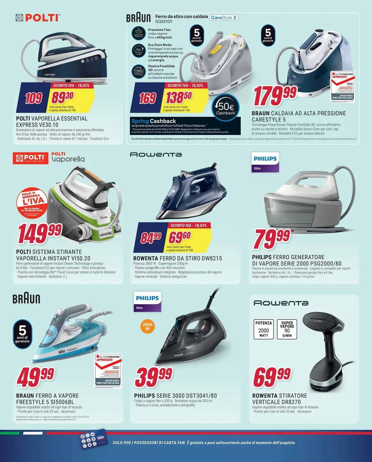 ﻿Trony volantino dal ﻿01/04/2026﻿ > ﻿Anteprima | Pagina: 16 | Prodotti: Caldaia, Anticalcare, Generatore, Fan