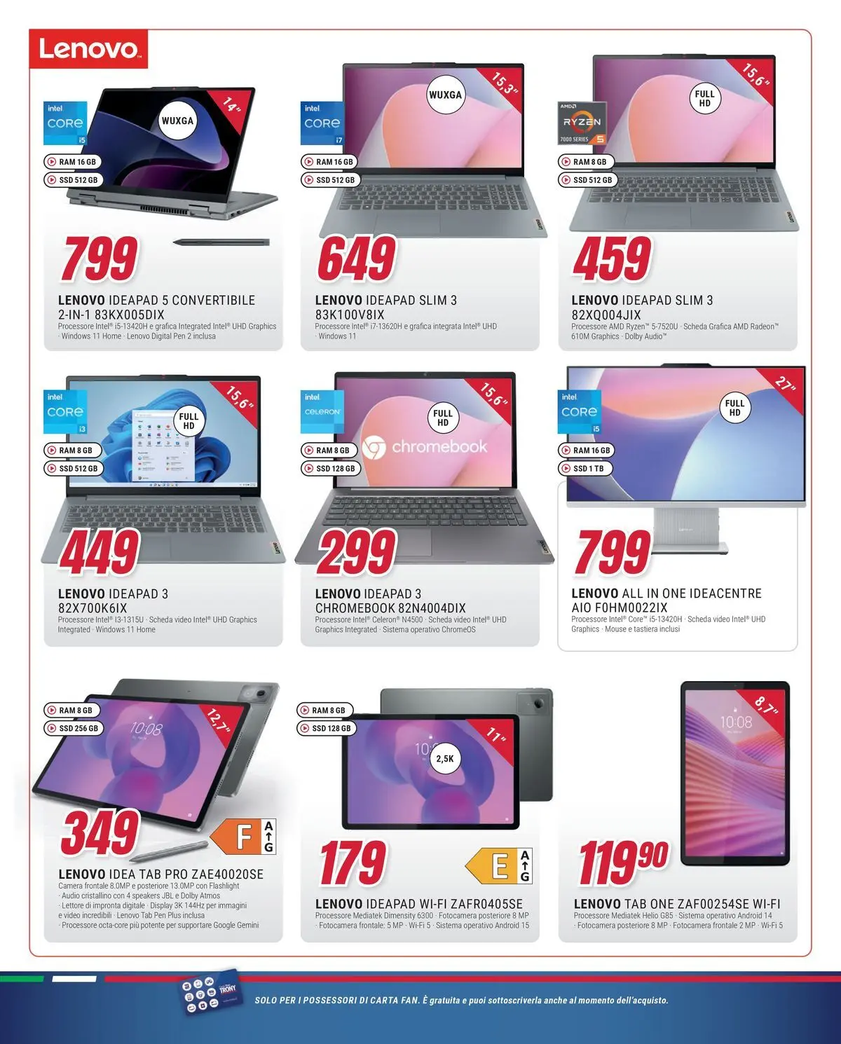 ﻿Trony volantino dal ﻿01/04/2026﻿ > ﻿Anteprima | Pagina: 21 | Prodotti: Tastiera, Video, Audio, Fotocamera