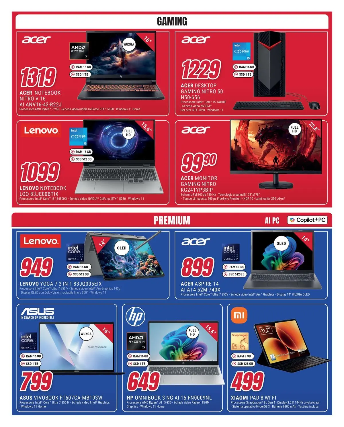 ﻿Trony volantino dal ﻿01/04/2026﻿ > ﻿Anteprima | Pagina: 23 | Prodotti: Notebook, Tastiera, Video, Batteria