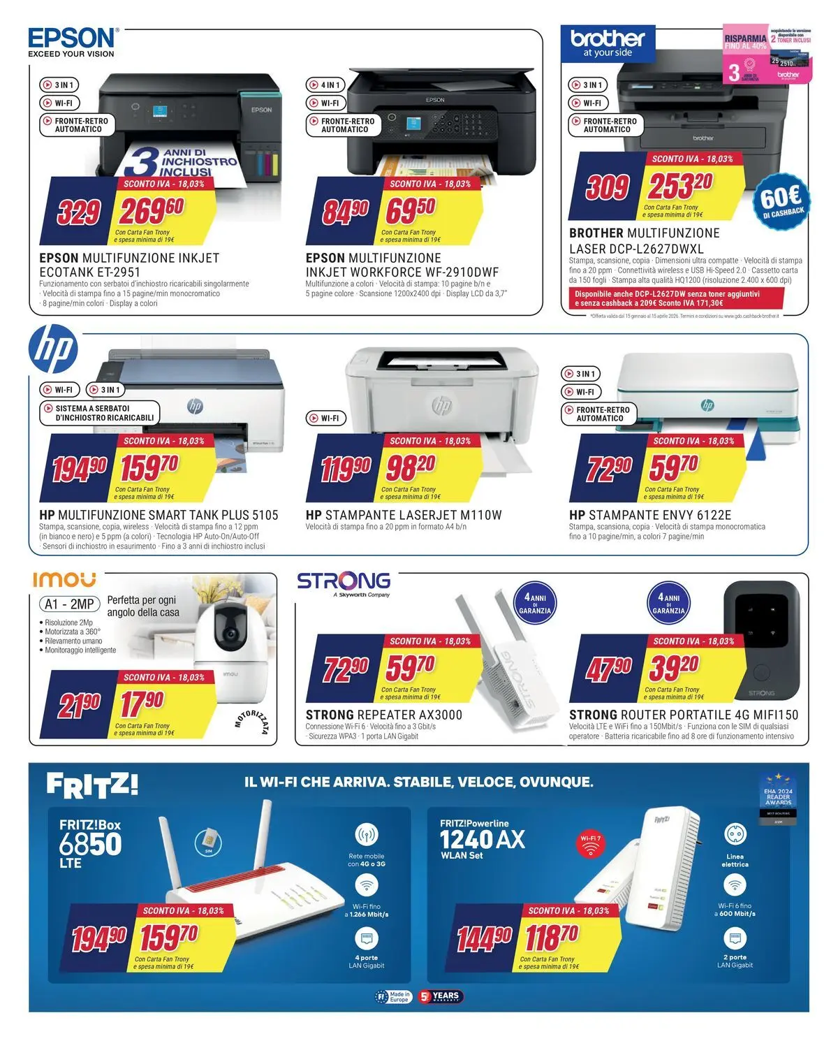 ﻿Trony volantino dal ﻿01/04/2026﻿ > ﻿Anteprima | Pagina: 24 | Prodotti: Router, Mobile, USB, Toner