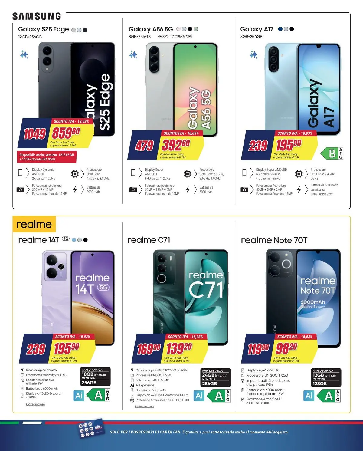 ﻿Trony volantino dal ﻿01/04/2026﻿ > ﻿Anteprima | Pagina: 27 | Prodotti: Samsung Galaxy, Fotocamera, Batteria, Samsung