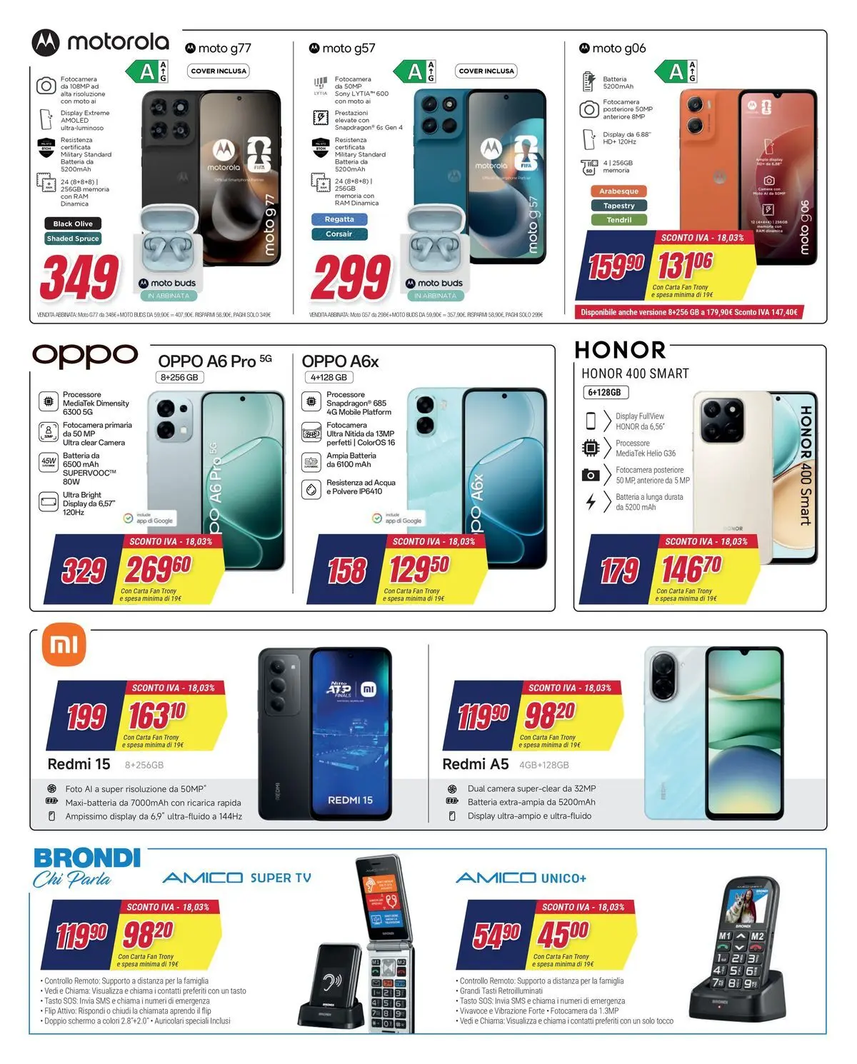 ﻿Trony volantino dal ﻿01/04/2026﻿ > ﻿Anteprima | Pagina: 28 | Prodotti: TV, Fotocamera, Fan, Batteria