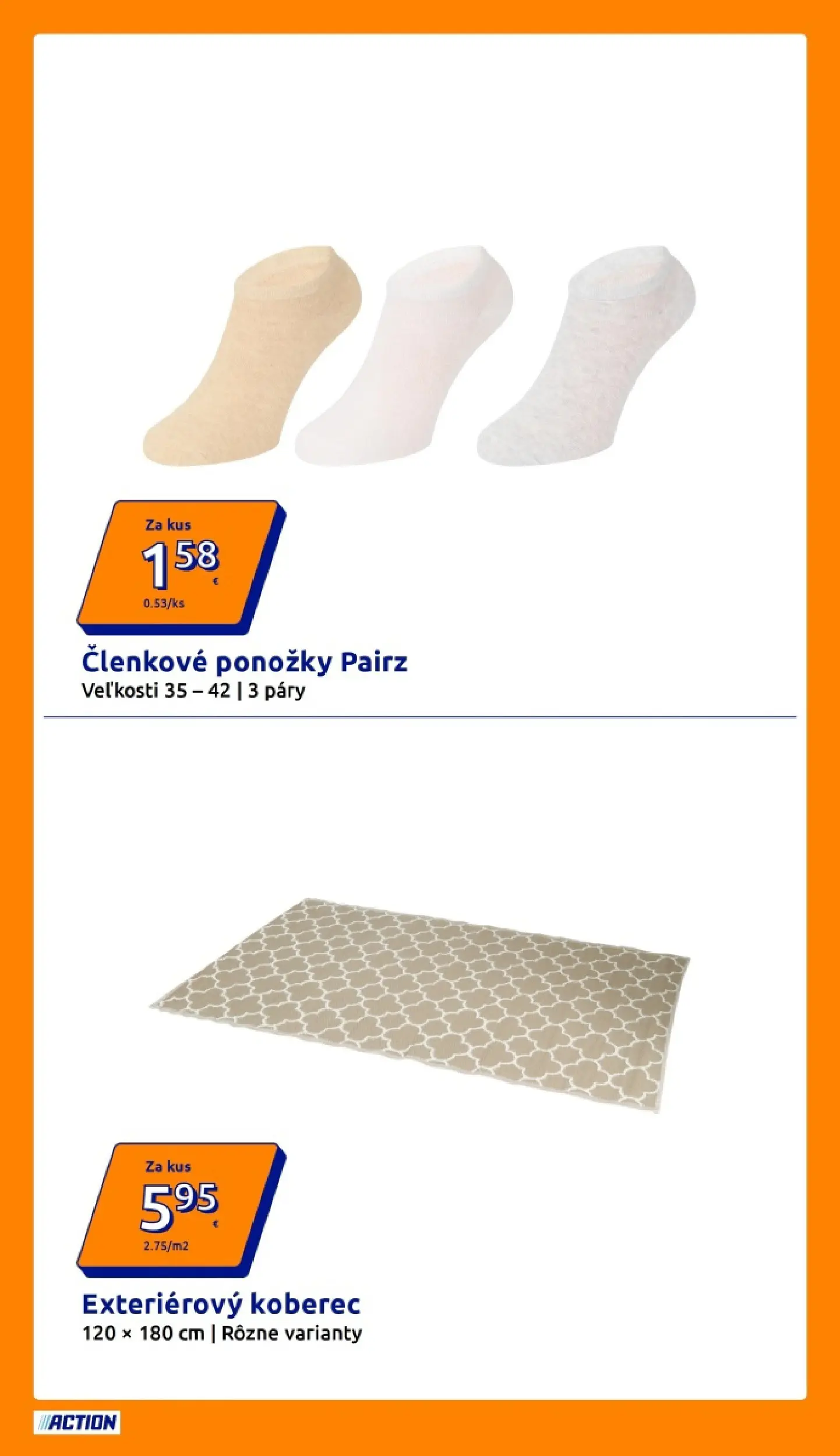 Action - Action leták platný do 07.04.2026 od 31.03.2026 » aktuálna akcia | Strana: 12 | Produkty: Koberec, Ponožky
