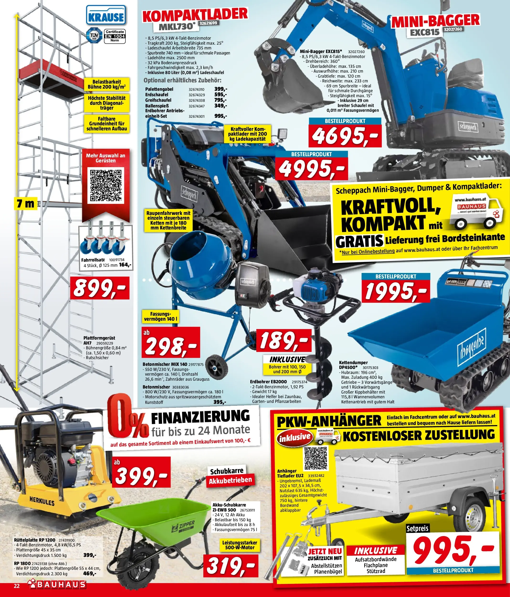 Bauhaus Pasching, Wels, Steyr von 01.04.2026 - Aktuelle Angebote | Seite: 22 | Produkte: Gewicht