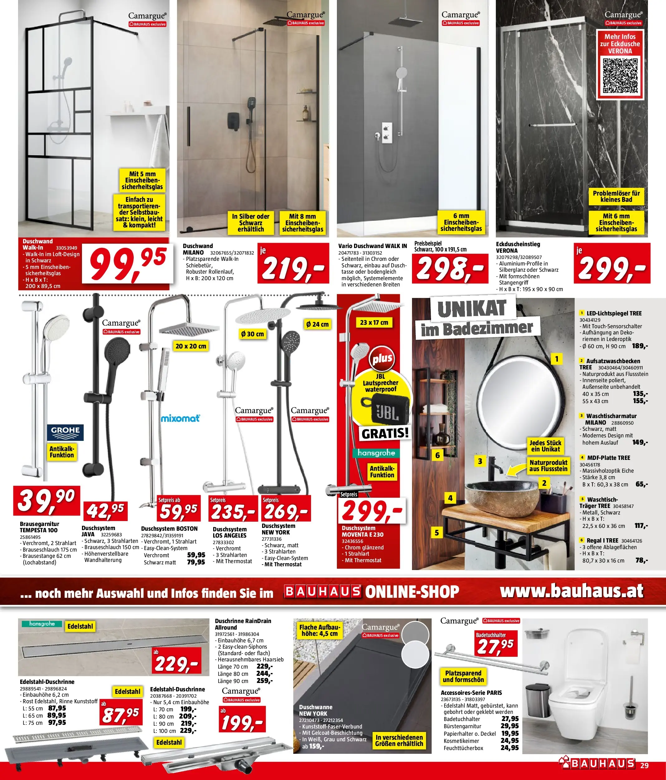 Bauhaus Pasching, Wels, Steyr von 01.04.2026 - Aktuelle Angebote | Seite: 29 | Produkte: Lautsprecher, Regal, Bad