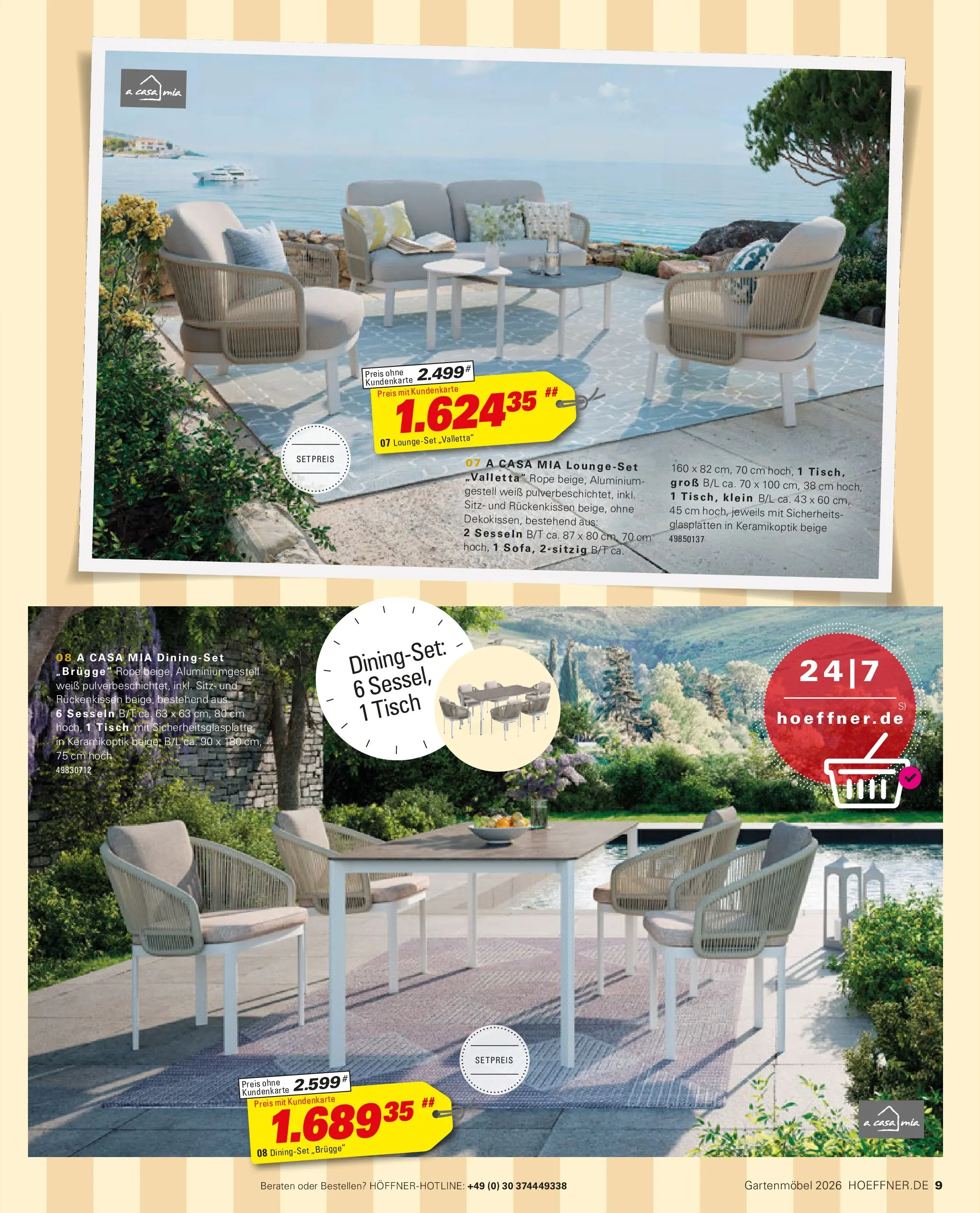 Höffner Prospekt Gartenmöbel Barsbüttel (ab 27.03.2026) zum Blättern | Seite: 9
