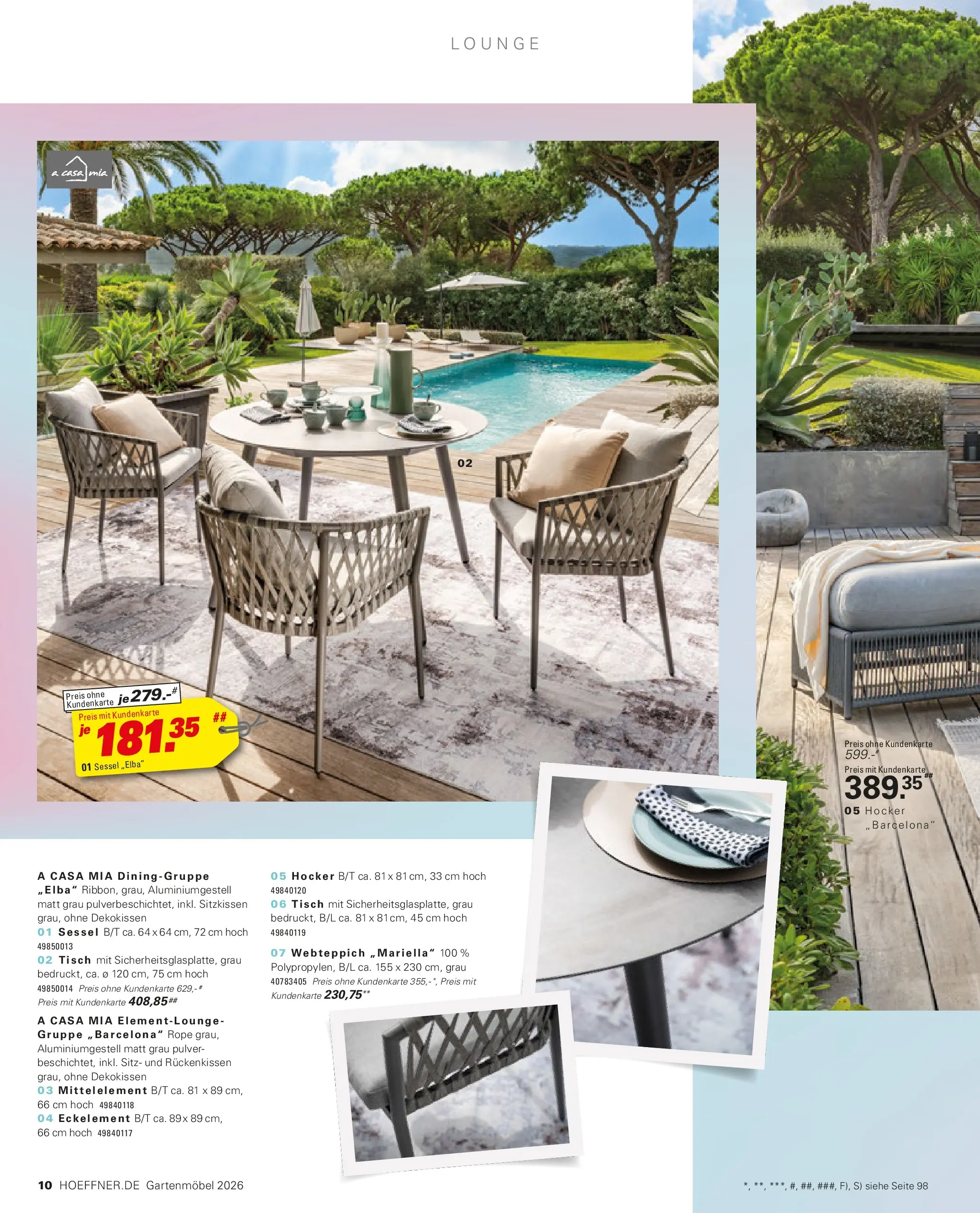 Höffner Prospekt Gartenmöbel Barsbüttel (ab 27.03.2026) zum Blättern | Seite: 10