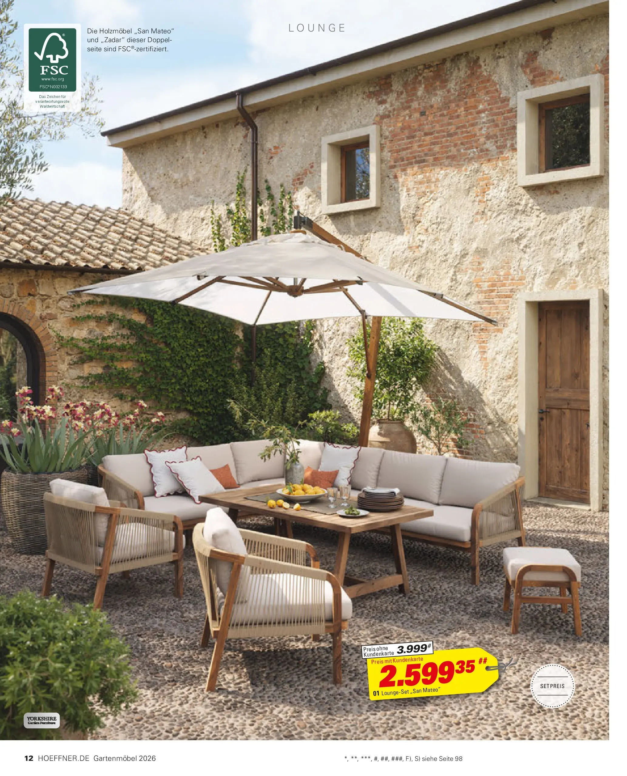 Höffner Prospekt Gartenmöbel Barsbüttel (ab 27.03.2026) zum Blättern | Seite: 12