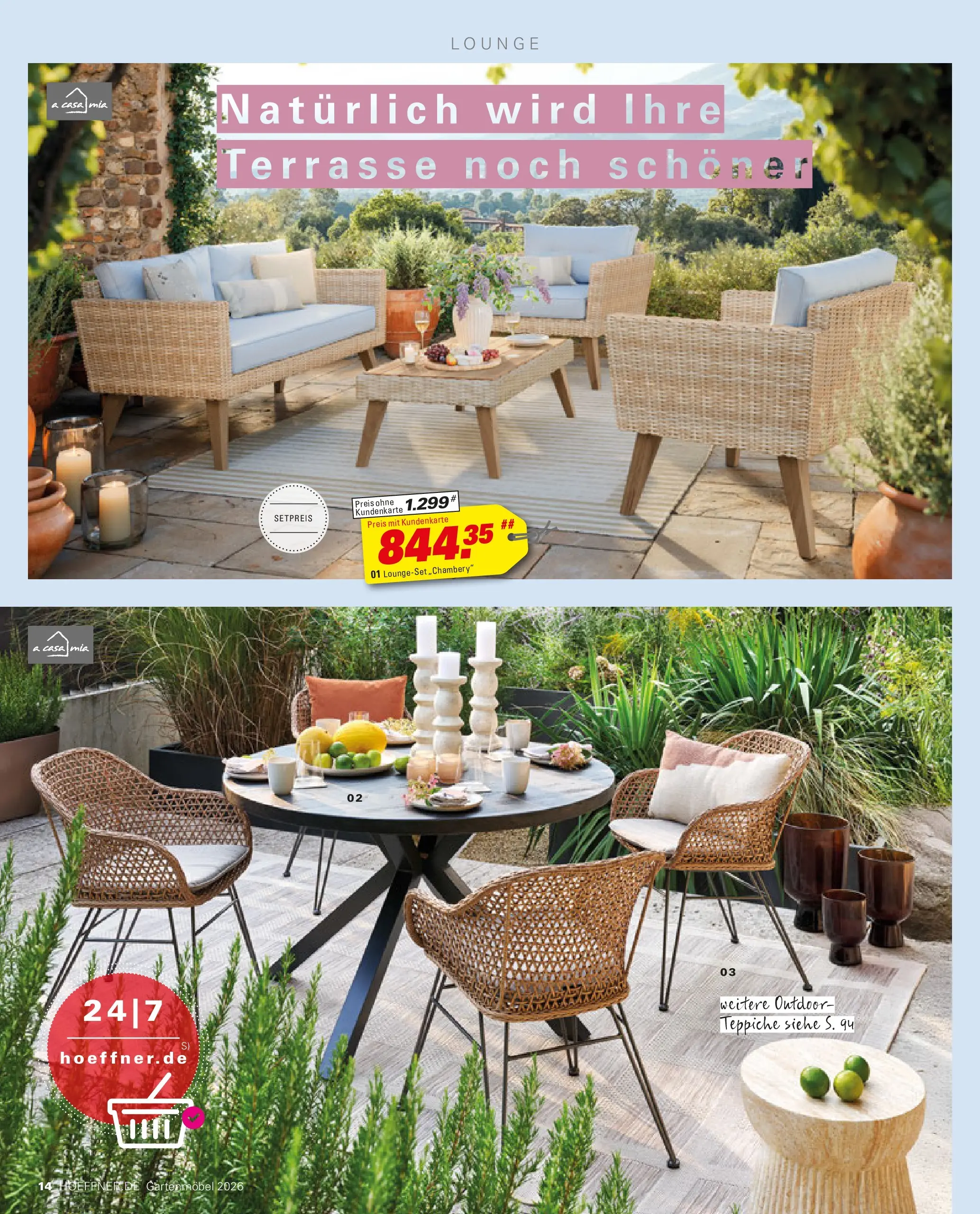 Höffner Prospekt Gartenmöbel Barsbüttel (ab 27.03.2026) zum Blättern | Seite: 14