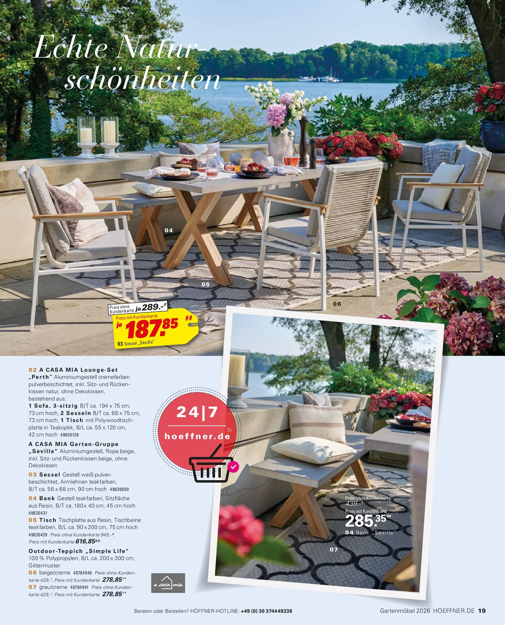 Höffner Prospekt Gartenmöbel Barsbüttel (ab 27.03.2026) zum Blättern | Seite: 19