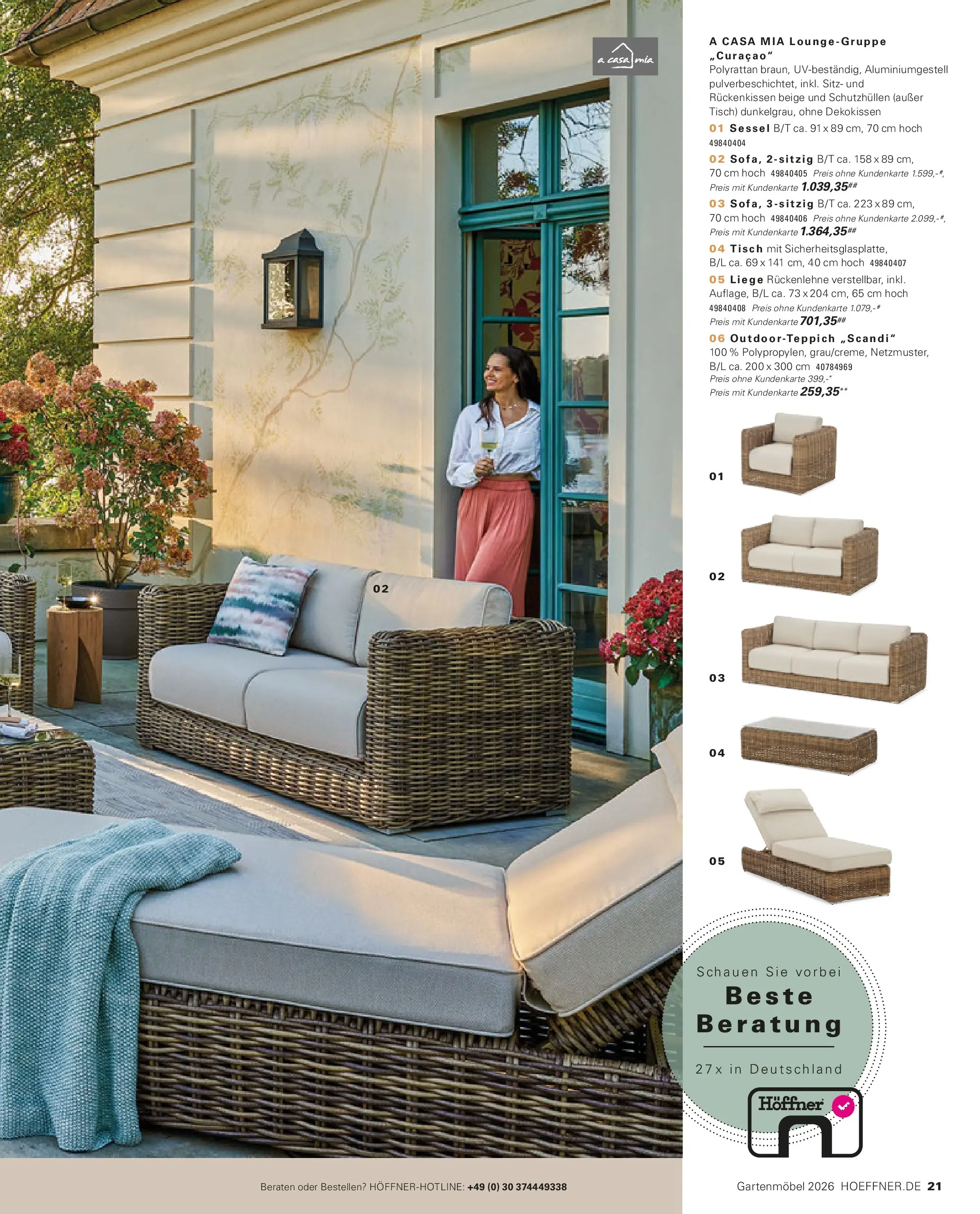 Höffner Prospekt Gartenmöbel Barsbüttel (ab 27.03.2026) zum Blättern | Seite: 21