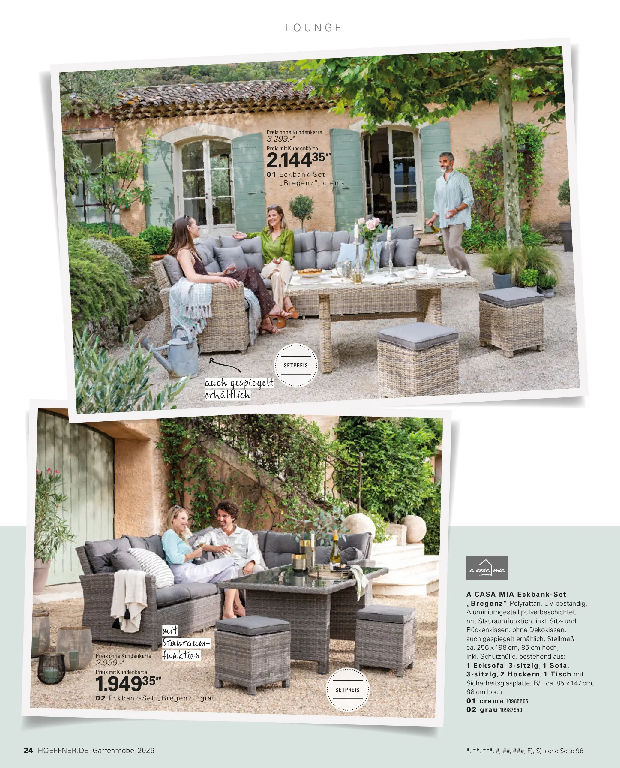Höffner Prospekt Gartenmöbel Barsbüttel (ab 27.03.2026) zum Blättern | Seite: 24
