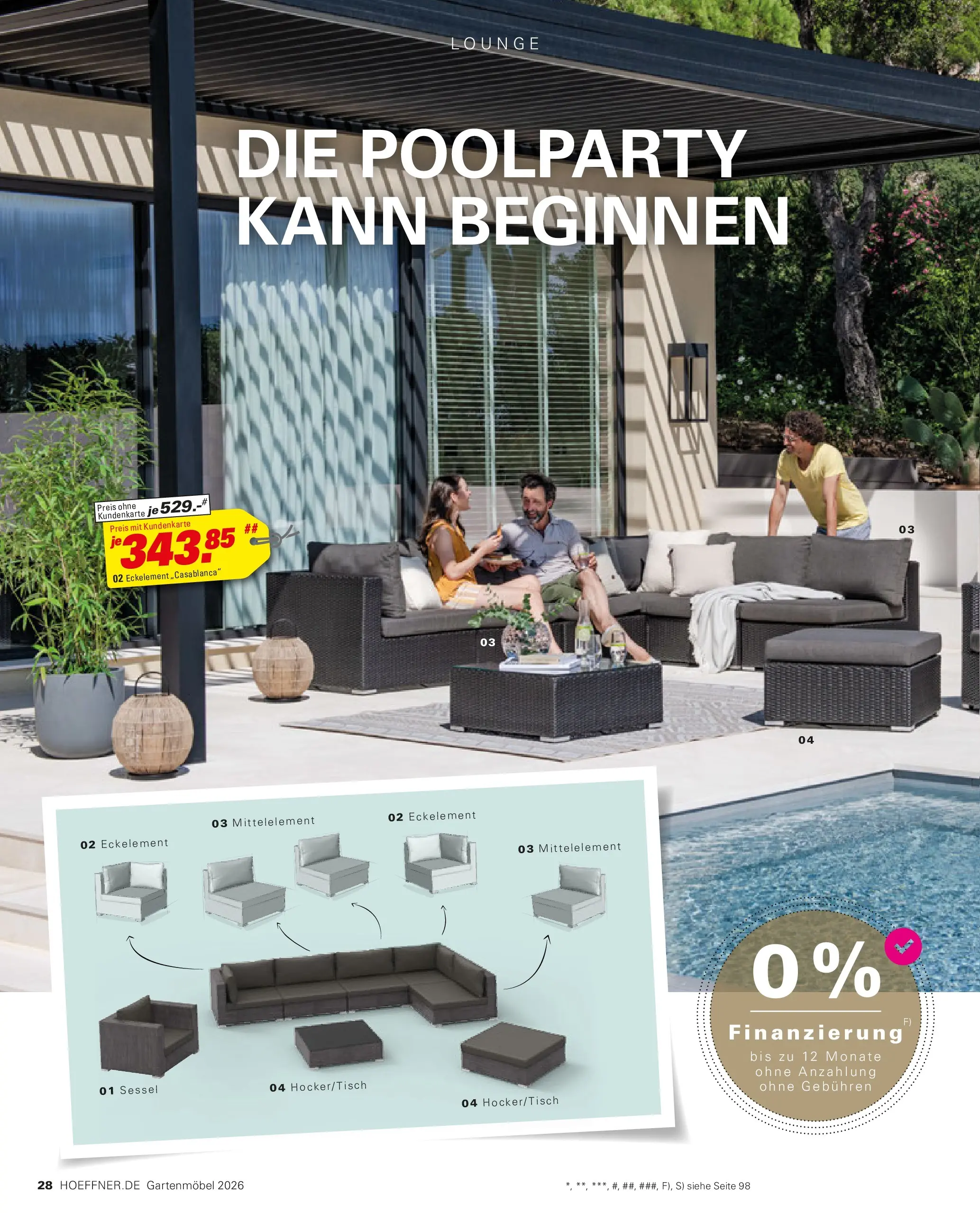Höffner Prospekt Gartenmöbel Barsbüttel (ab 27.03.2026) zum Blättern | Seite: 28