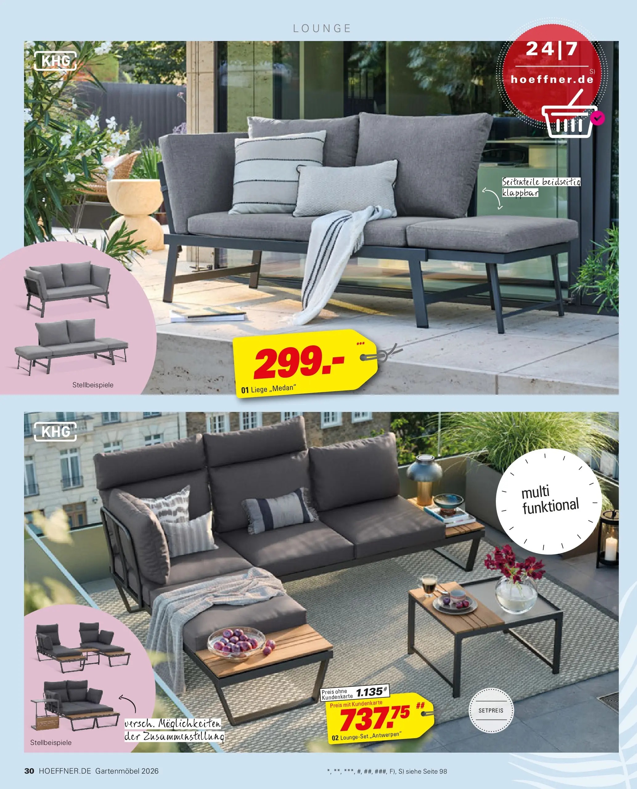 Höffner Prospekt Gartenmöbel Barsbüttel (ab 27.03.2026) zum Blättern | Seite: 30