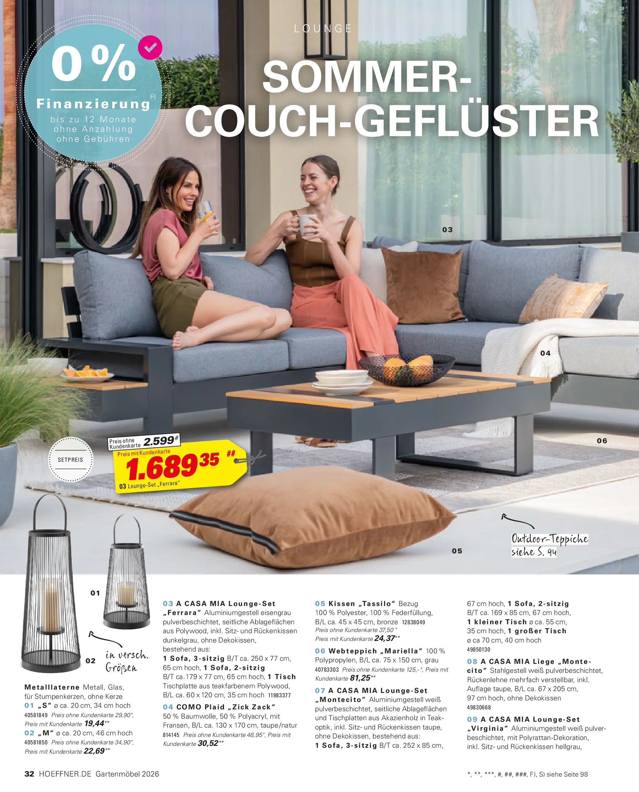 Höffner Prospekt Gartenmöbel Barsbüttel (ab 27.03.2026) zum Blättern | Seite: 32
