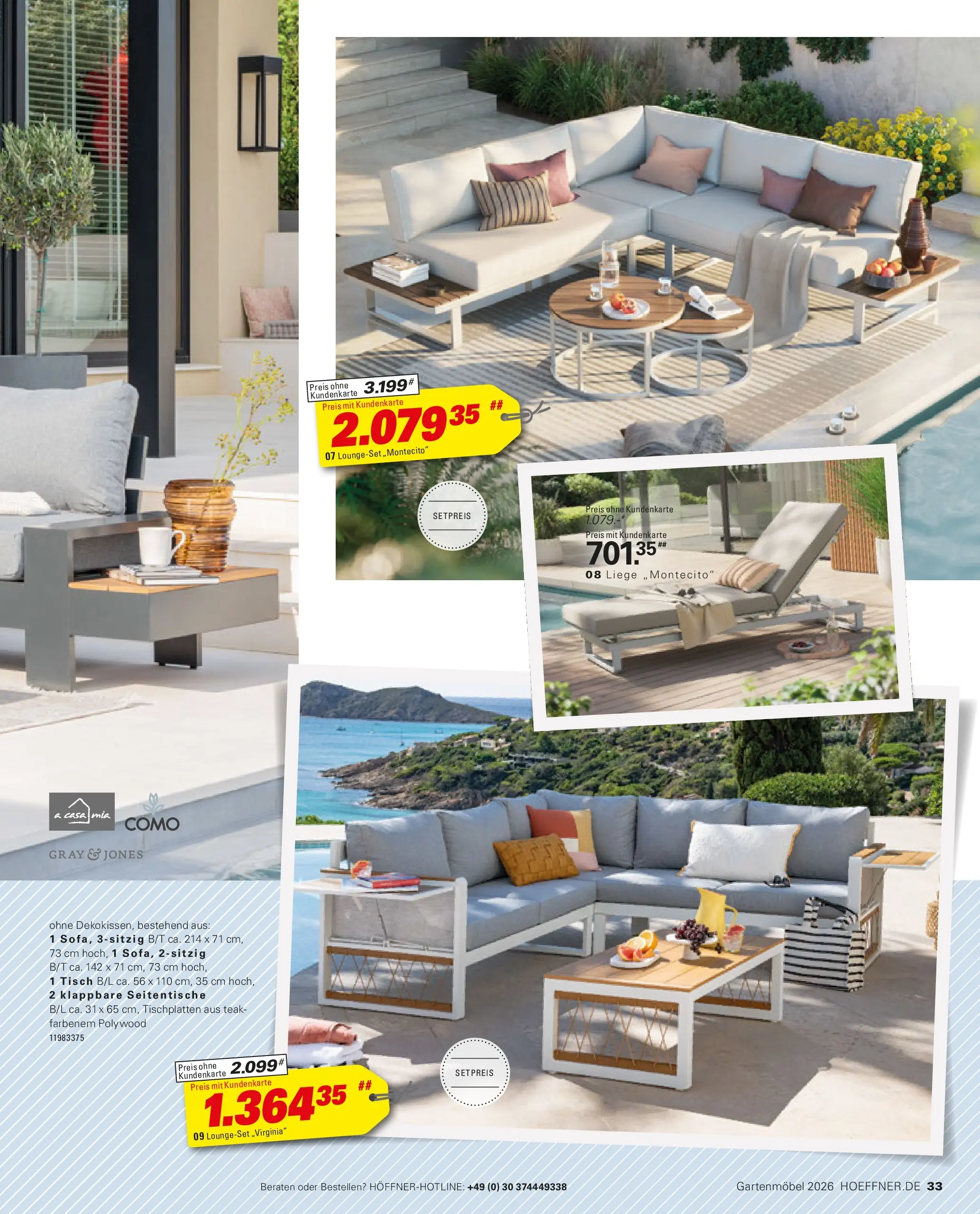 Höffner Prospekt Gartenmöbel Barsbüttel (ab 27.03.2026) zum Blättern | Seite: 33