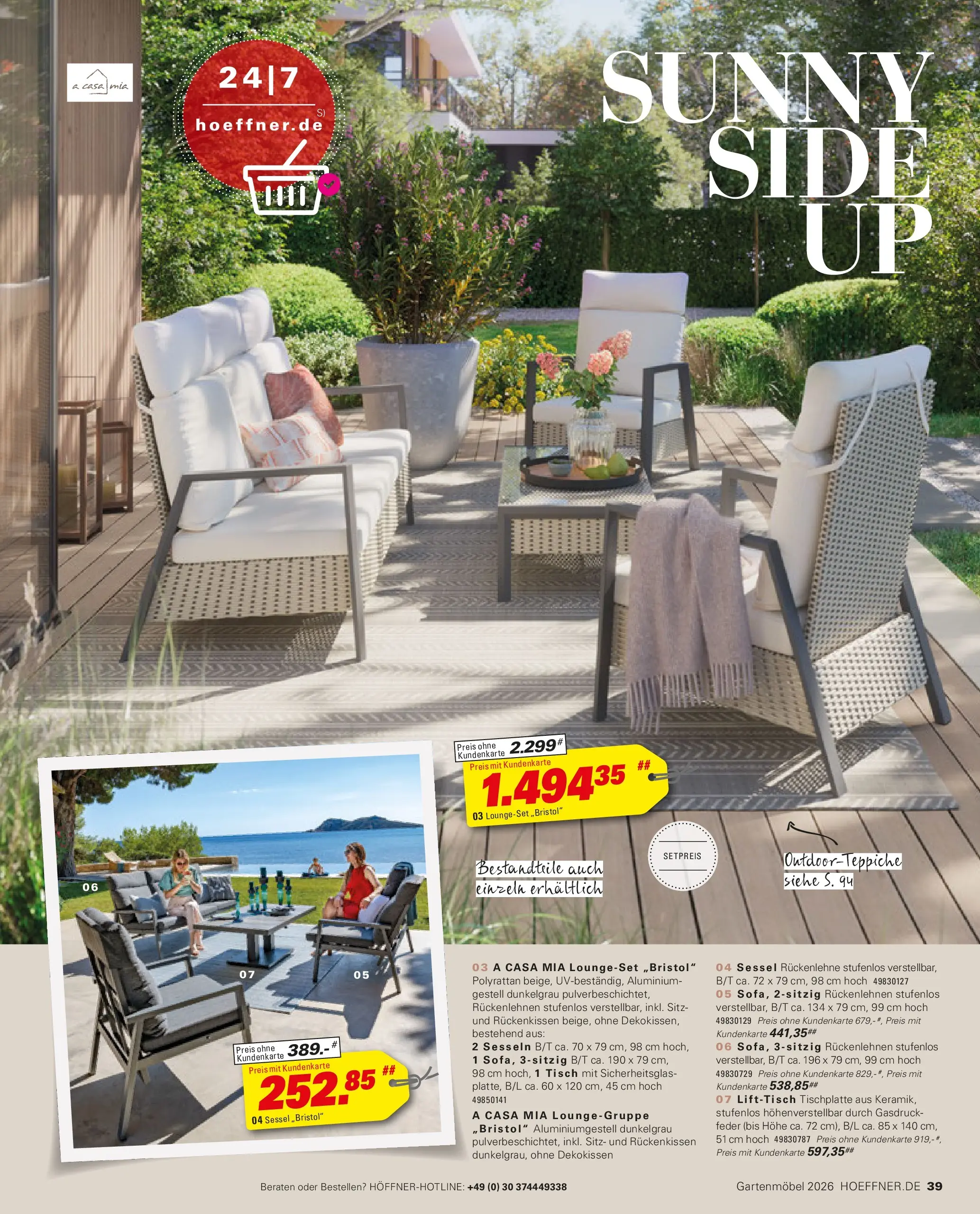 Höffner Prospekt Gartenmöbel Barsbüttel (ab 27.03.2026) zum Blättern | Seite: 39