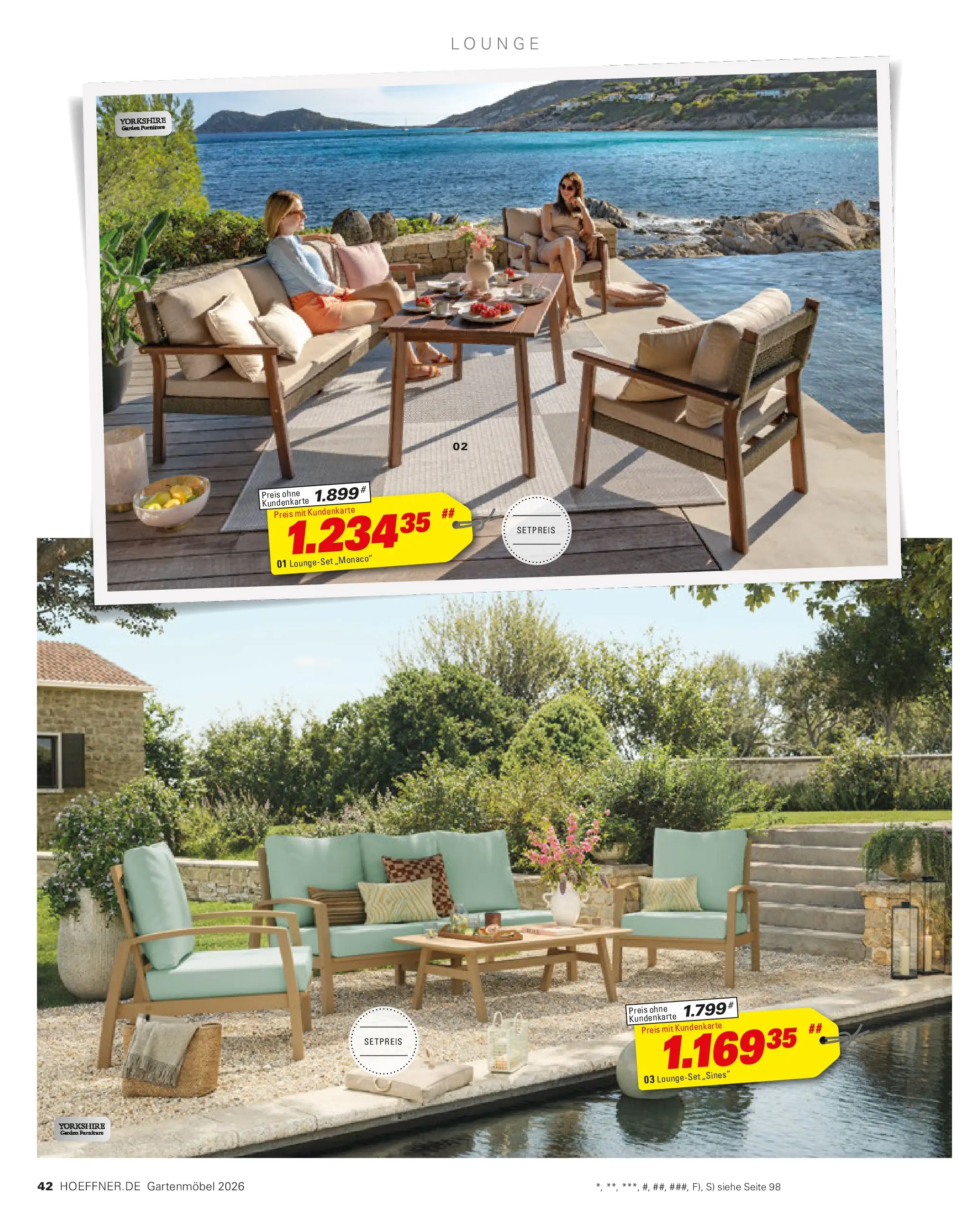 Höffner Prospekt Gartenmöbel Barsbüttel (ab 27.03.2026) zum Blättern | Seite: 42