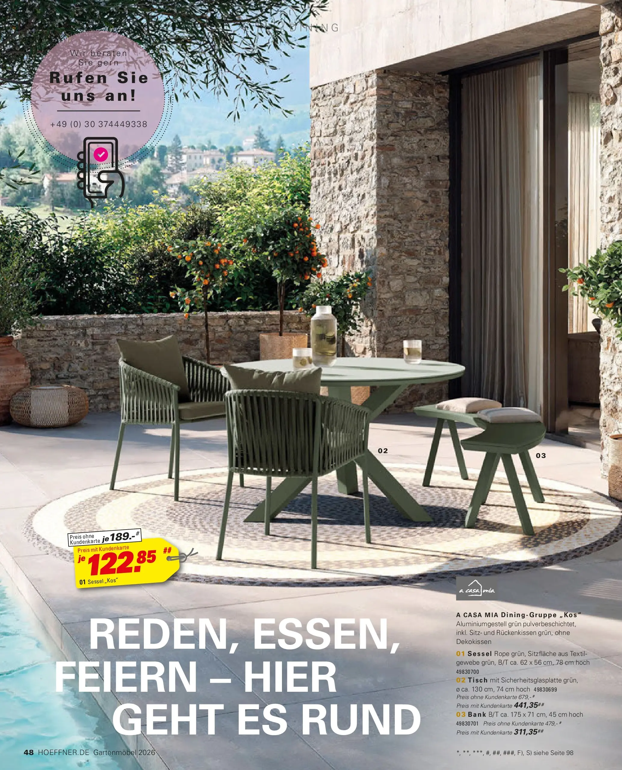 Höffner Prospekt Gartenmöbel Barsbüttel (ab 27.03.2026) zum Blättern | Seite: 48