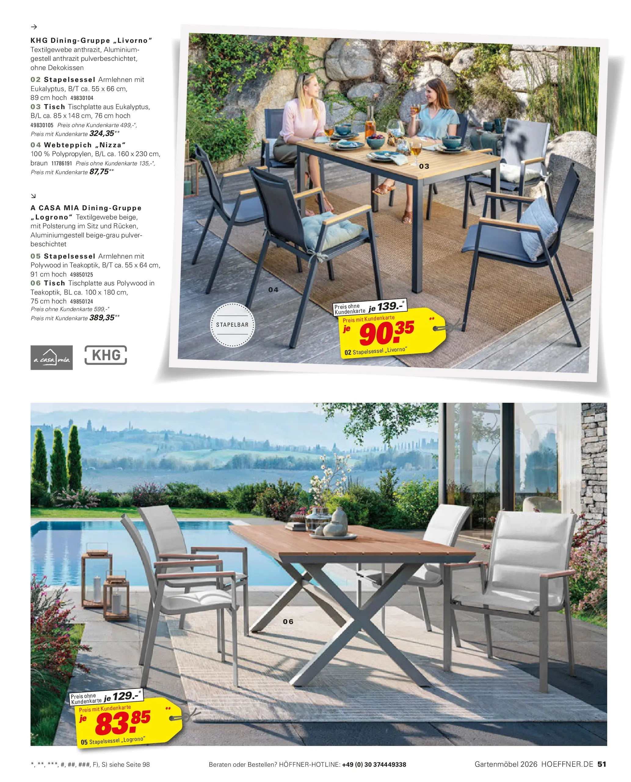 Höffner Prospekt Gartenmöbel Barsbüttel (ab 27.03.2026) zum Blättern | Seite: 51