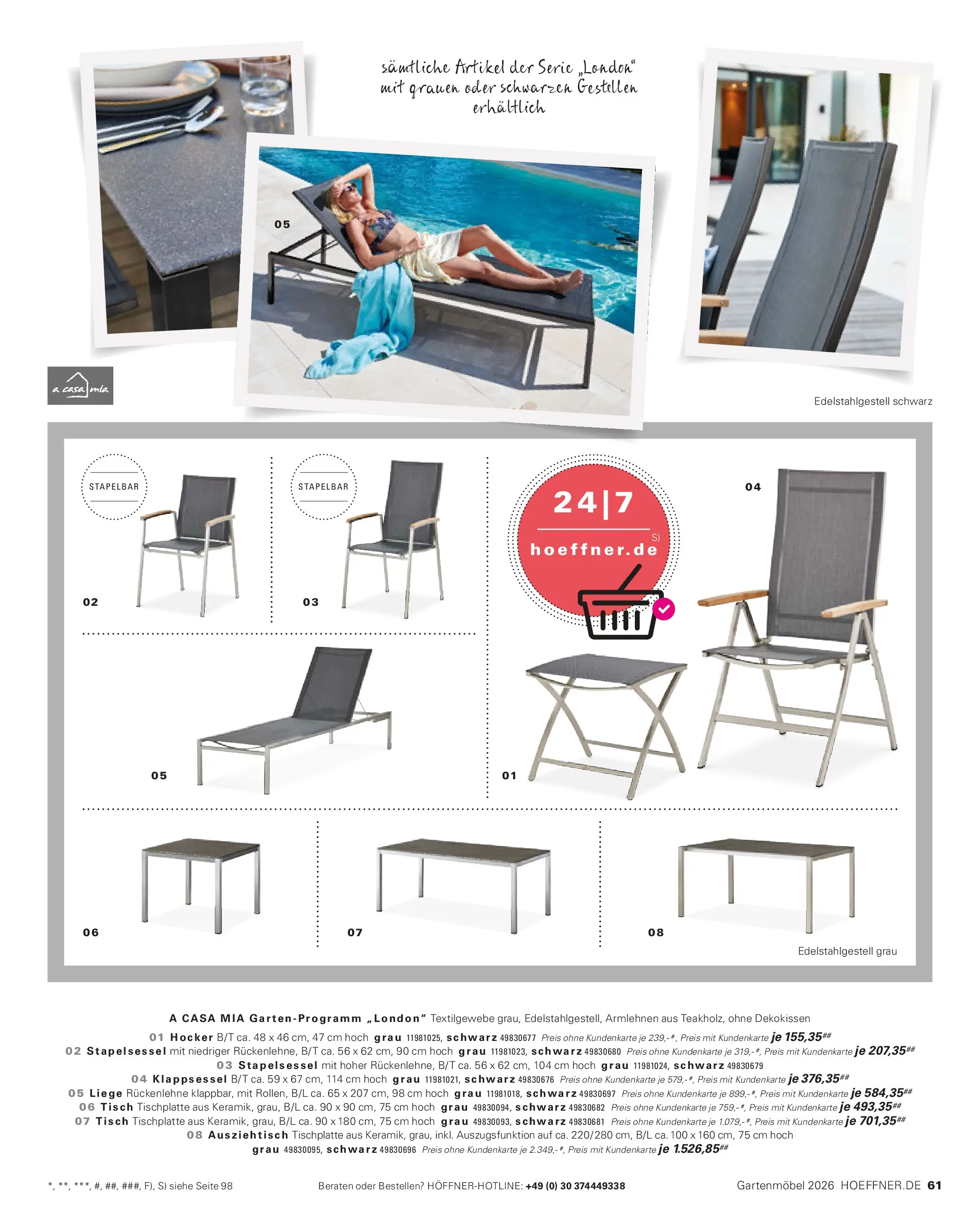 Höffner Prospekt Gartenmöbel Barsbüttel (ab 27.03.2026) zum Blättern | Seite: 61