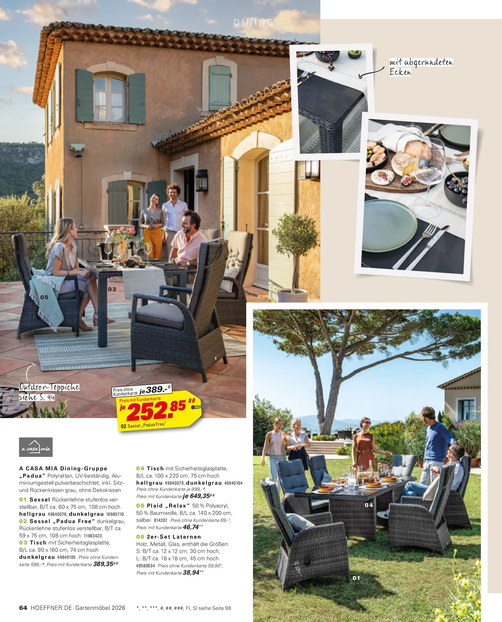 Höffner Prospekt Gartenmöbel Barsbüttel (ab 27.03.2026) zum Blättern | Seite: 64