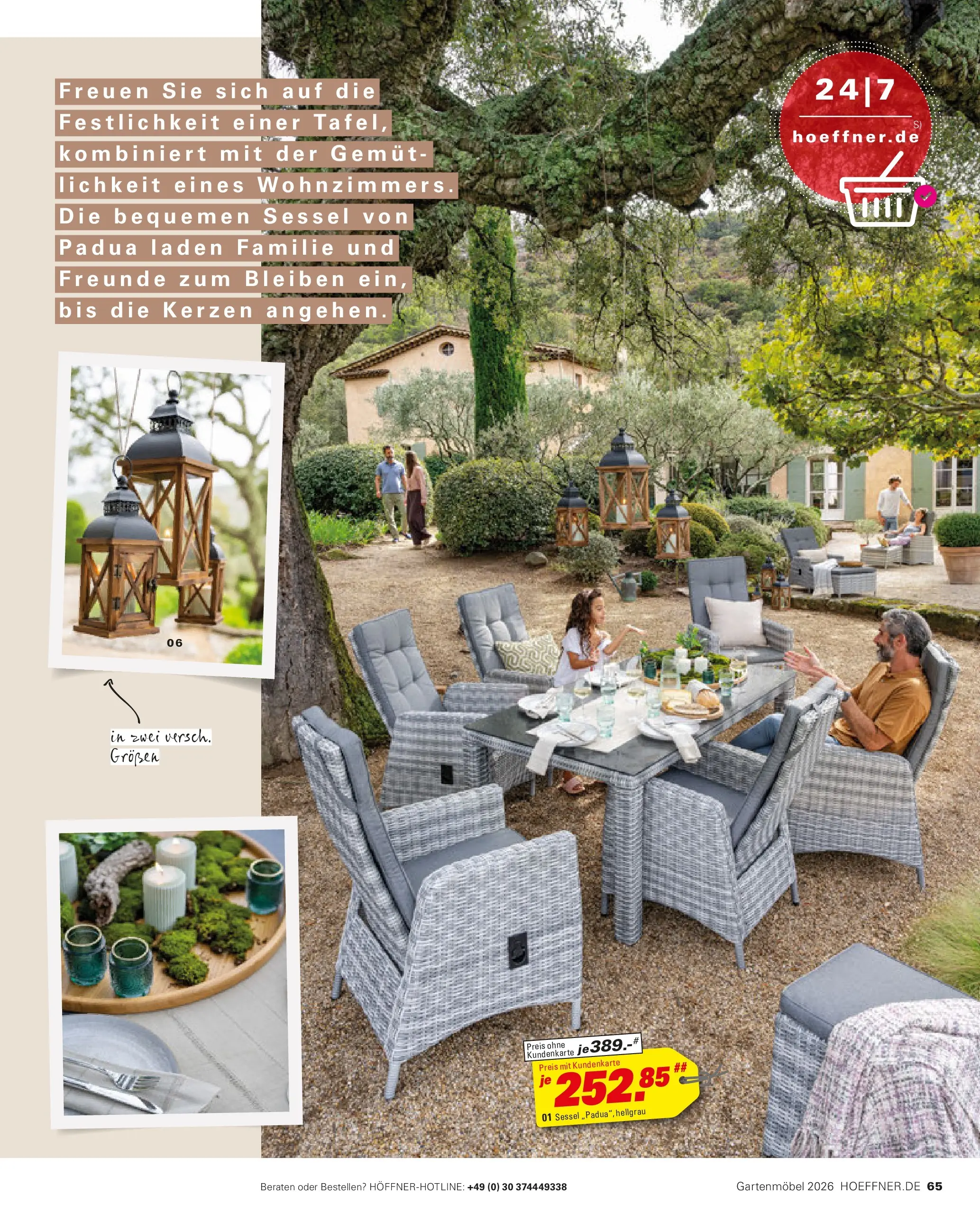 Höffner Prospekt Gartenmöbel Barsbüttel (ab 27.03.2026) zum Blättern | Seite: 65