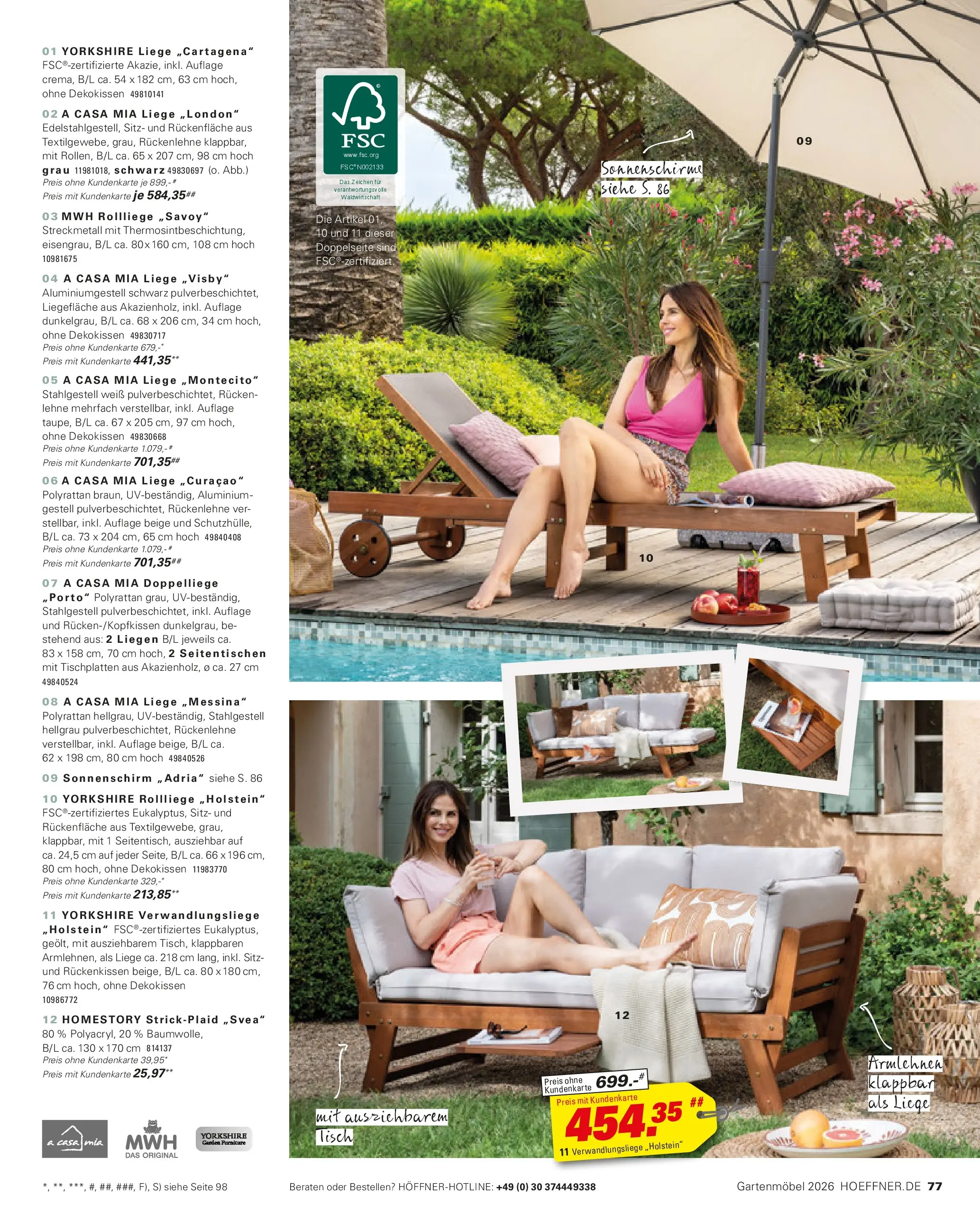 Höffner Prospekt Gartenmöbel Barsbüttel (ab 27.03.2026) zum Blättern | Seite: 77