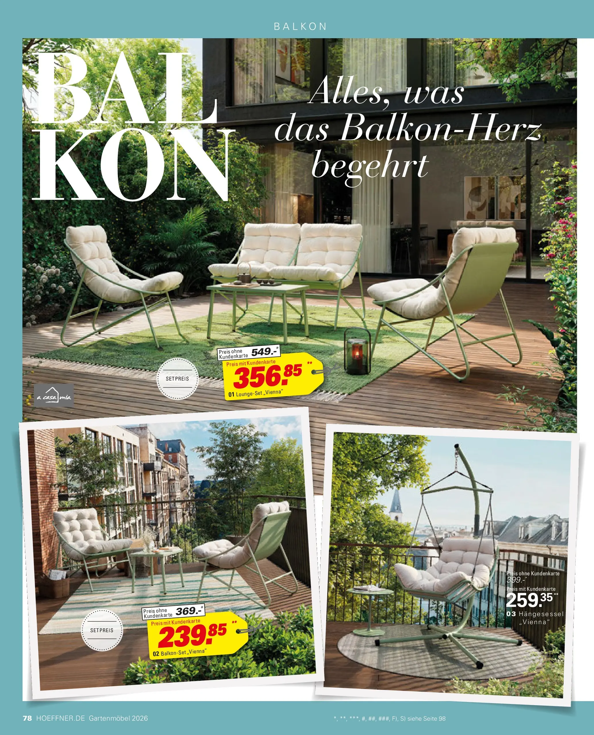 Höffner Prospekt Gartenmöbel Barsbüttel (ab 27.03.2026) zum Blättern | Seite: 78