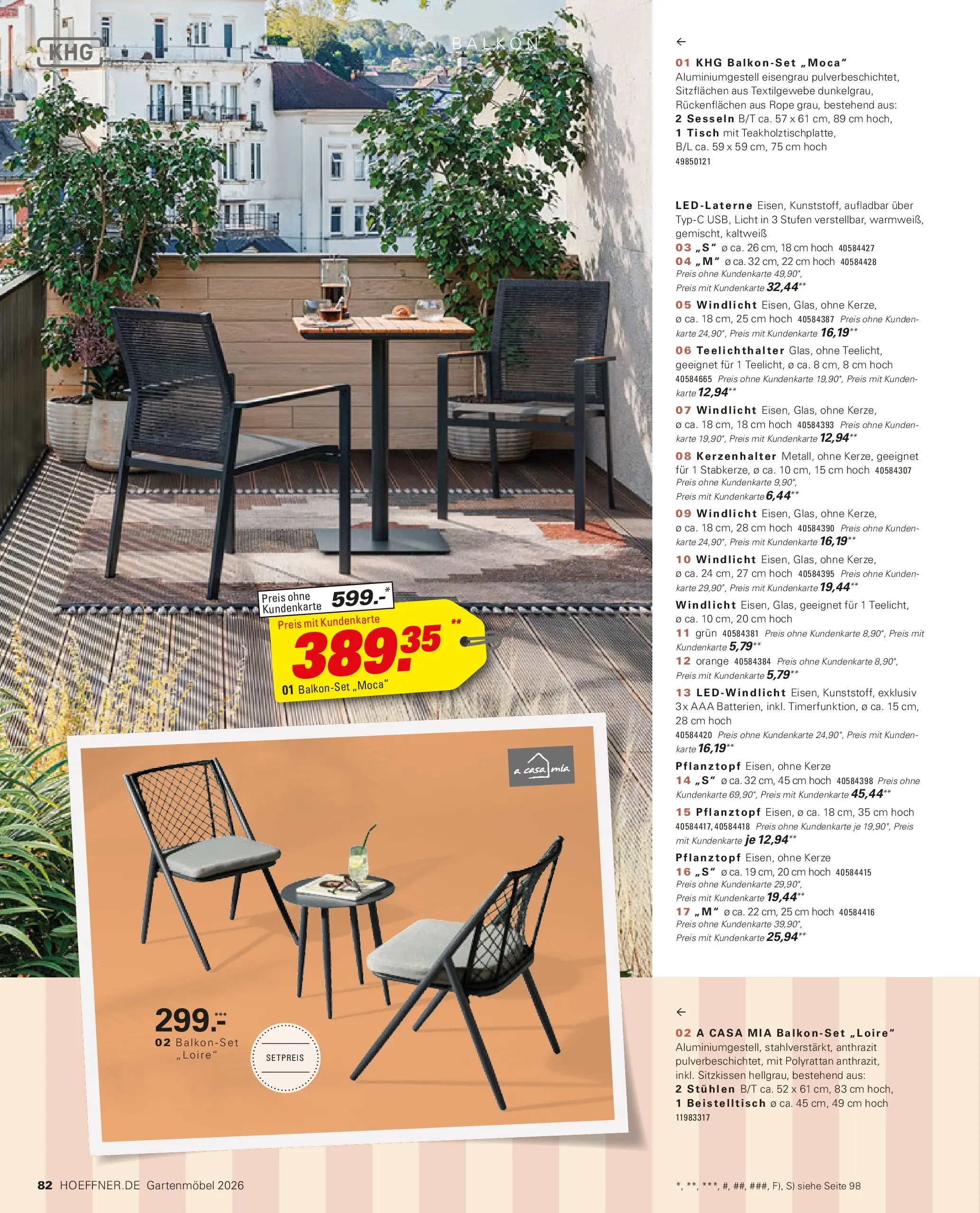 Höffner Prospekt Gartenmöbel Barsbüttel (ab 27.03.2026) zum Blättern | Seite: 82