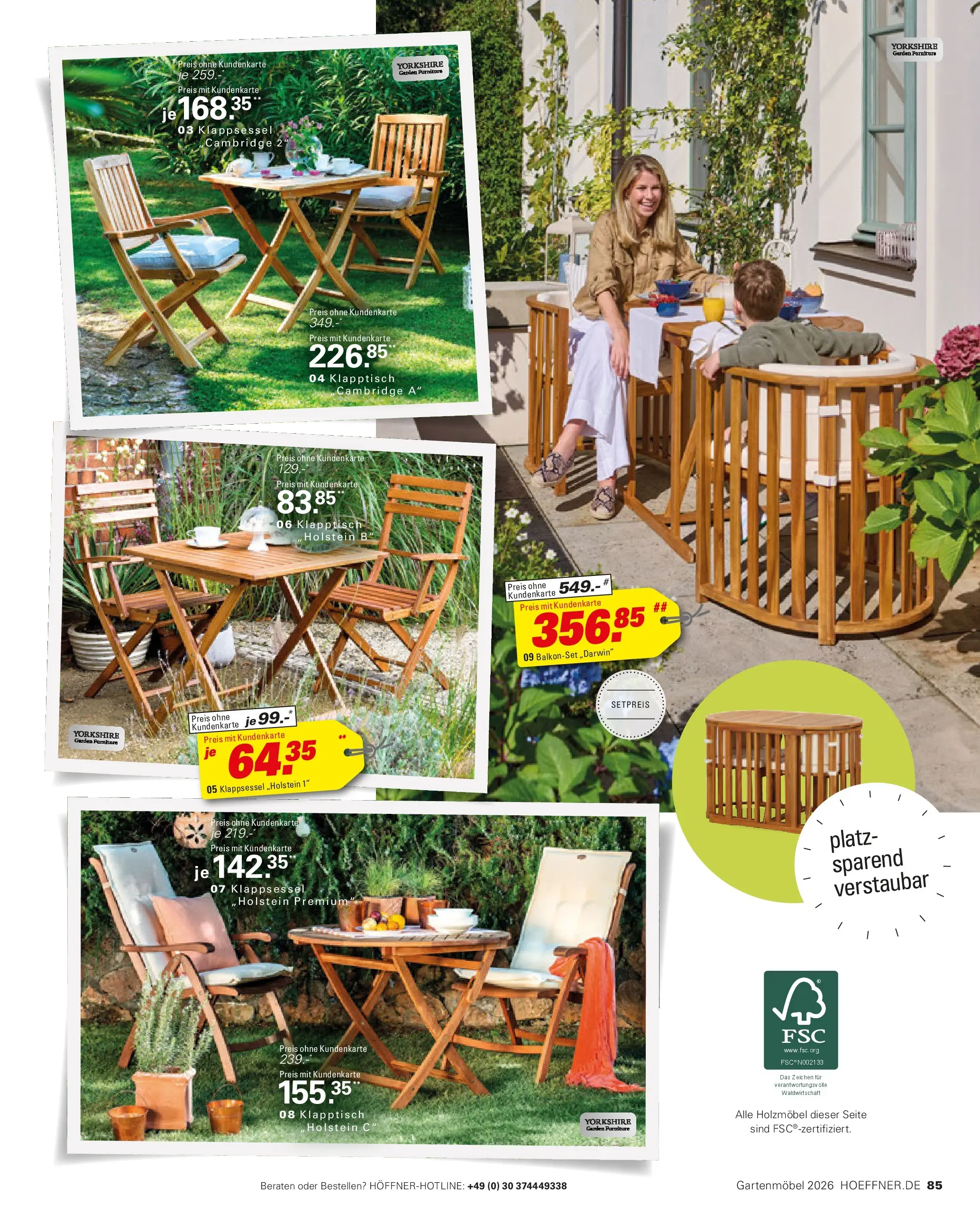 Höffner Prospekt Gartenmöbel Barsbüttel (ab 27.03.2026) zum Blättern | Seite: 85
