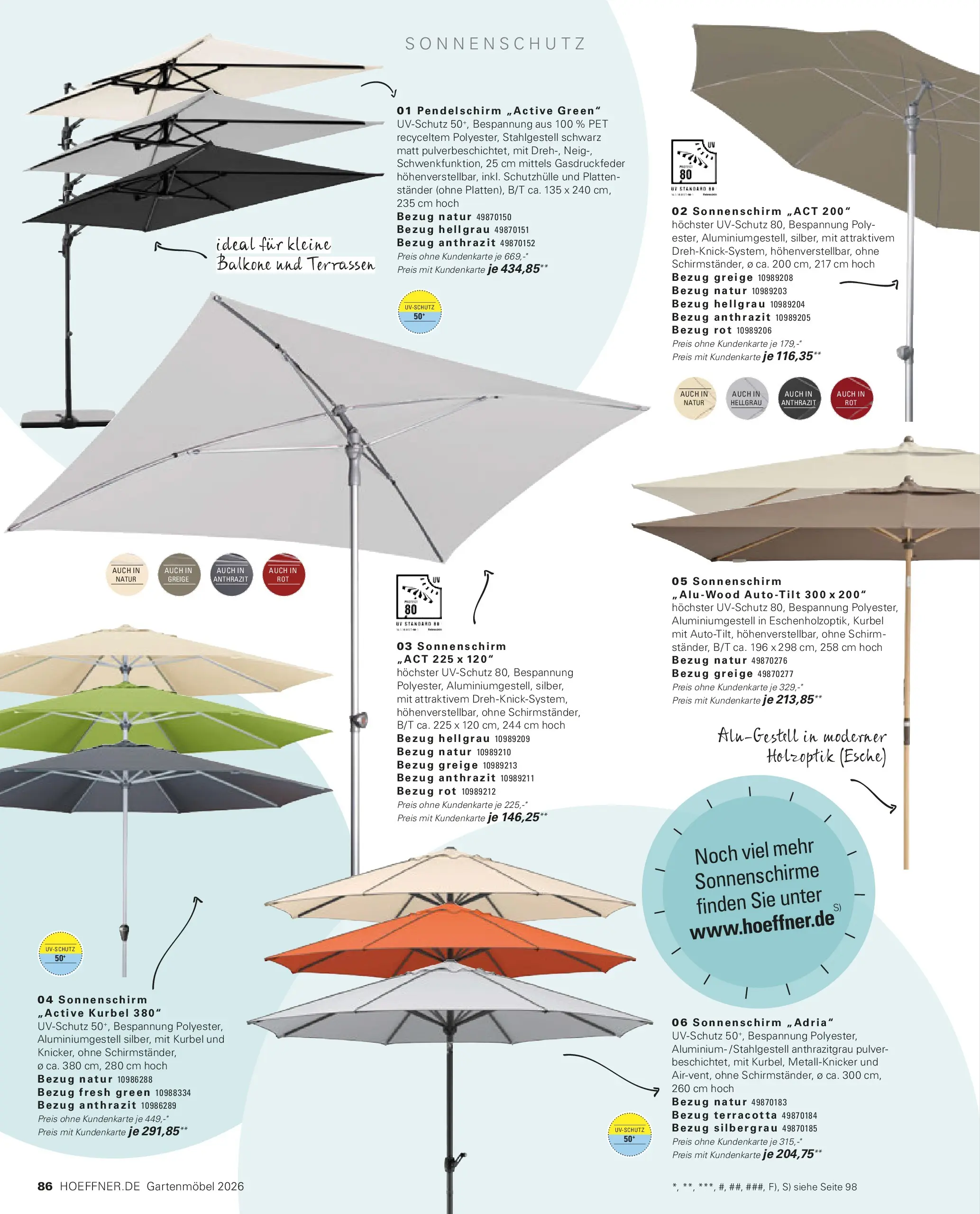 Höffner Prospekt Gartenmöbel Barsbüttel (ab 27.03.2026) zum Blättern | Seite: 86