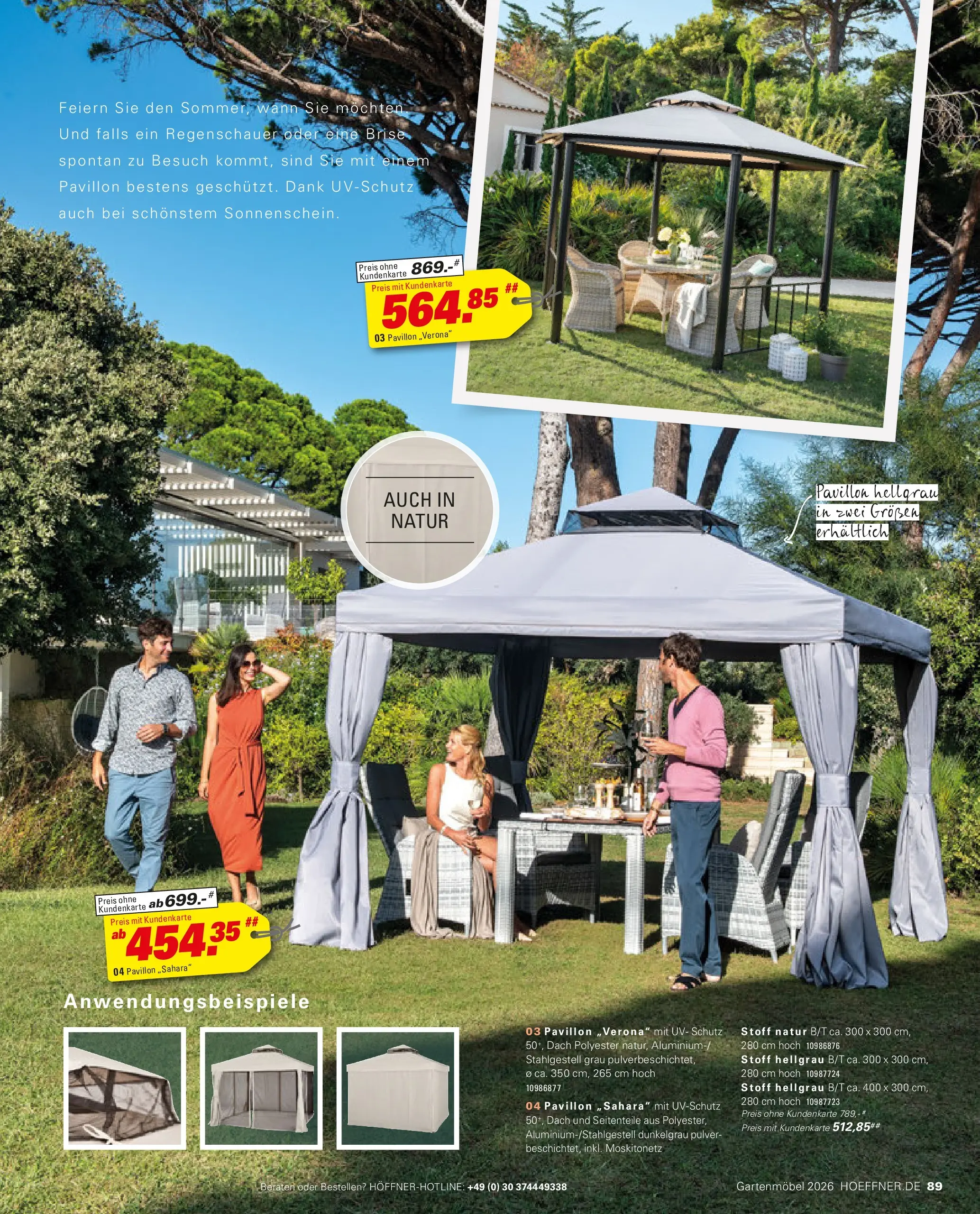 Höffner Prospekt Gartenmöbel Barsbüttel (ab 27.03.2026) zum Blättern | Seite: 89
