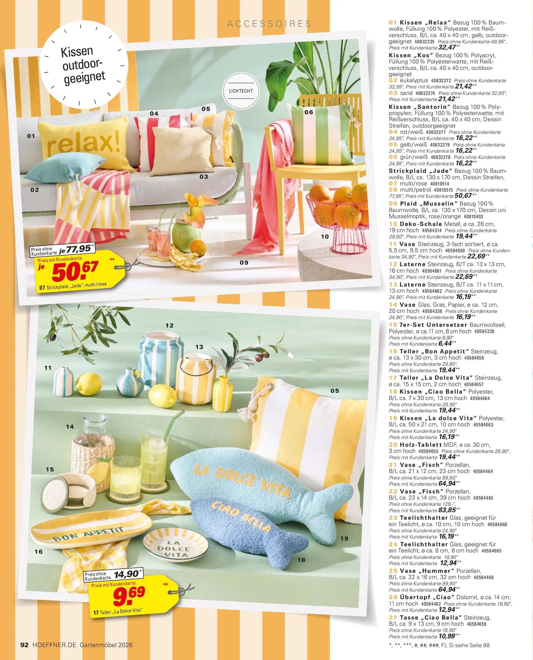Höffner Prospekt Gartenmöbel Barsbüttel (ab 27.03.2026) zum Blättern | Seite: 92