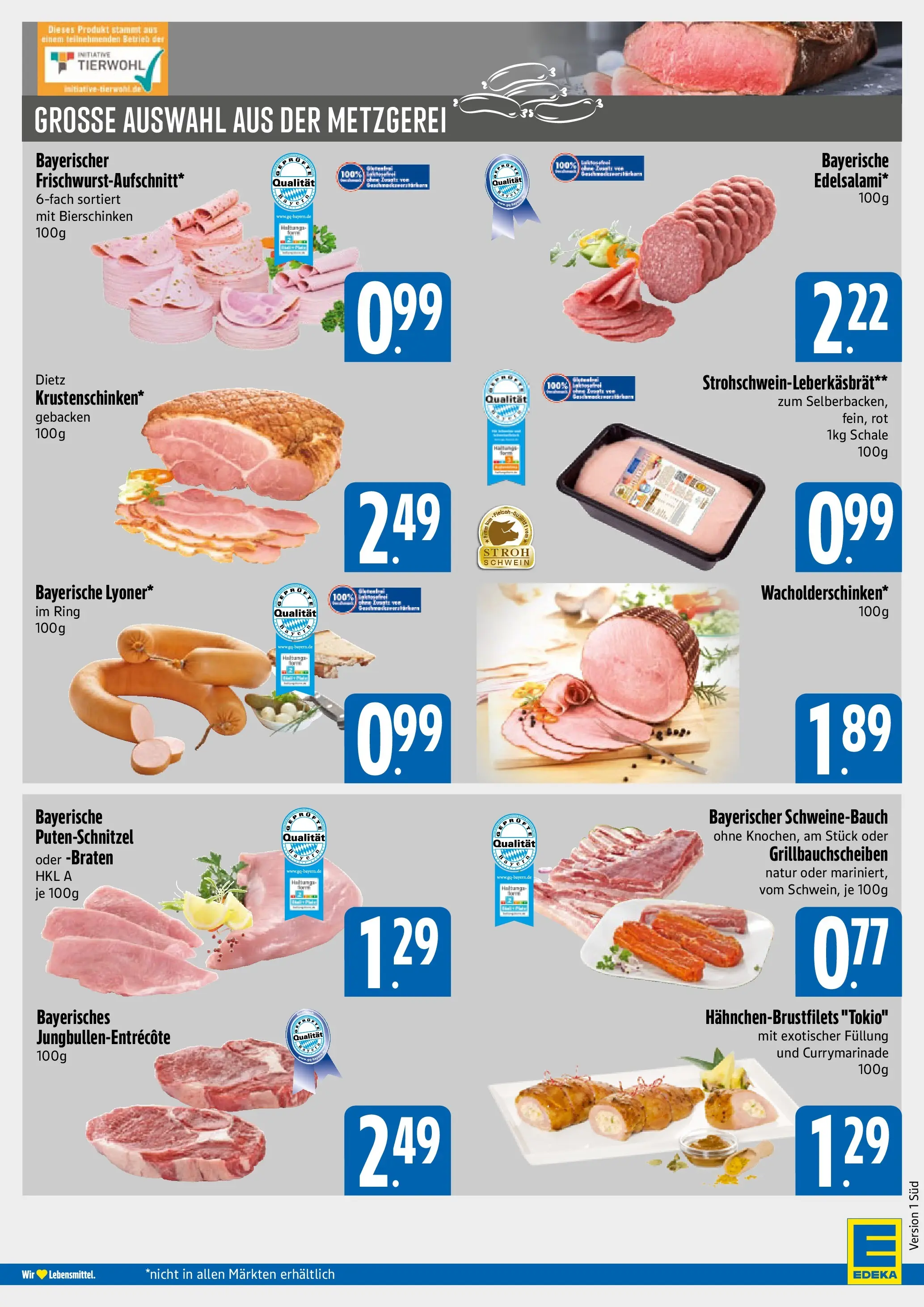 Edeka prospekt München	 (ab 05.04.2026) » Angebote Online | Seite: 4 | Produkte: Schweinebauch, Putenschnitzel, Salami, Steak
