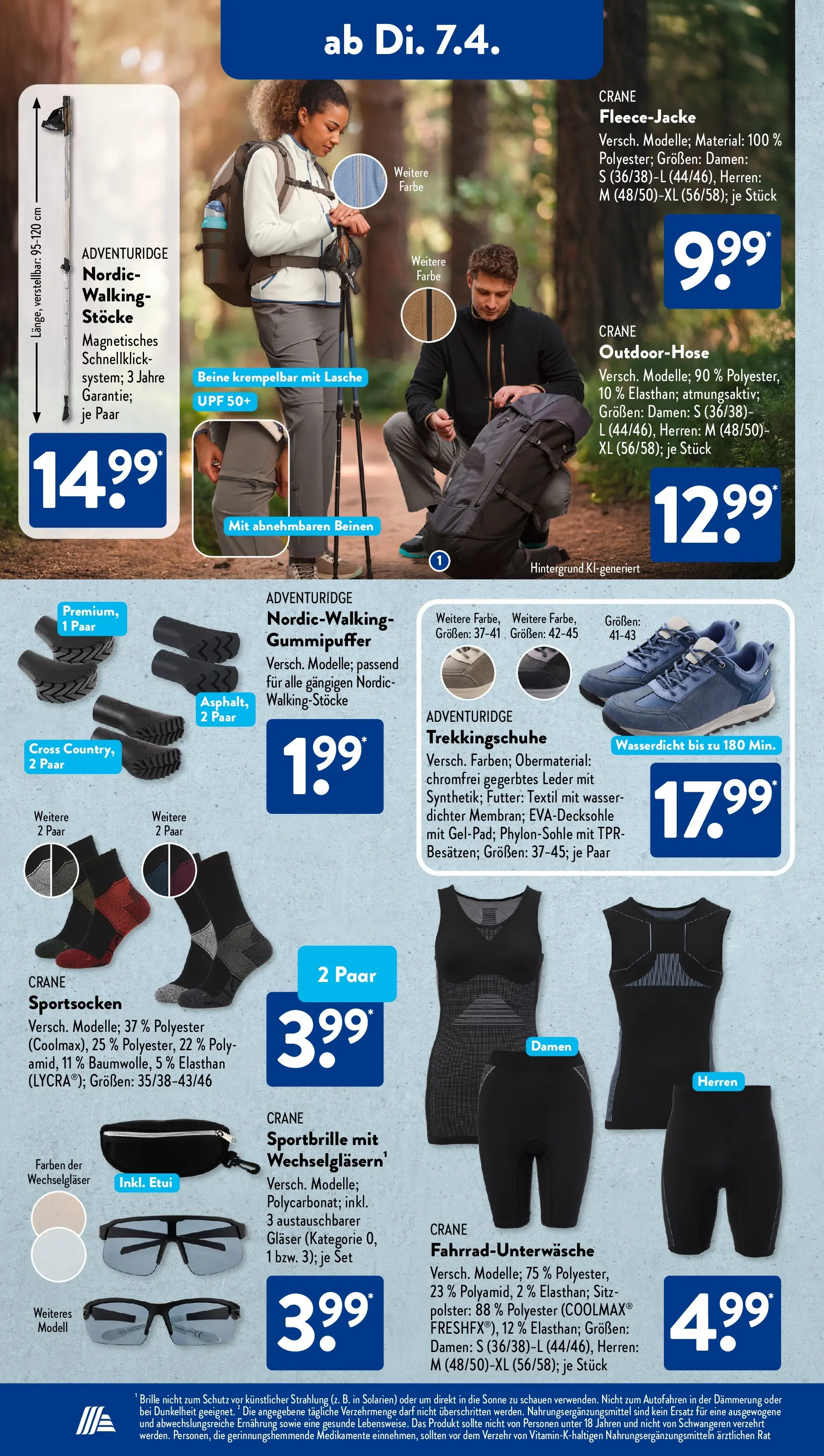 Aldi Süd - Aldi Süd: Wochenangebote (ab 05.04.2026) zum Blättern | Seite: 10 | Produkte: Walking, Wasser, Brille