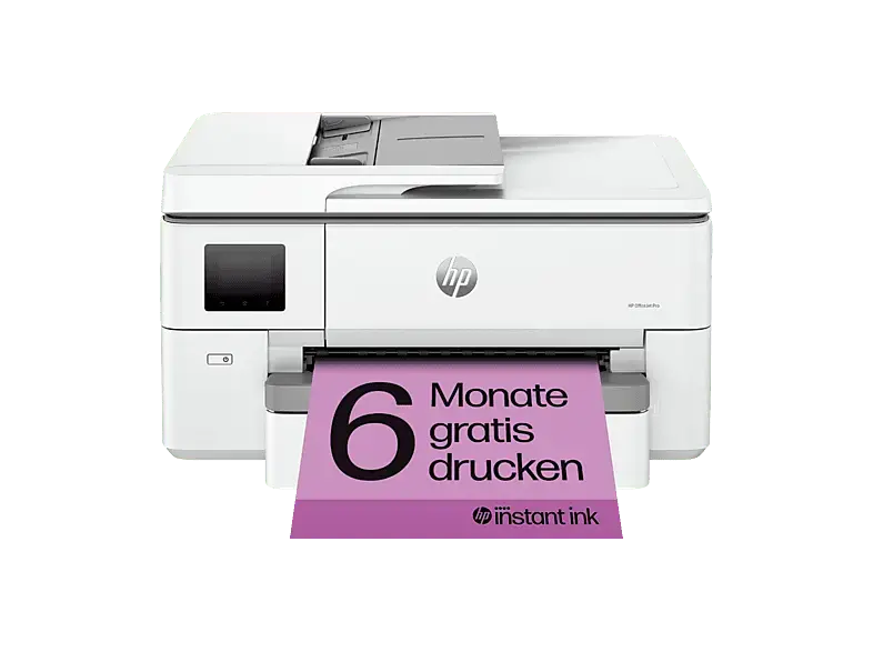 HP OfficeJet Pro 9720e mit 6 Monate HP Instant Ink, Multifunktionsdrucker, Bluetooth, WLAN, Duplexeinheit (f&uuml;r beidseitigen Druck), A4, A5, A3, A6, Wei&szlig;