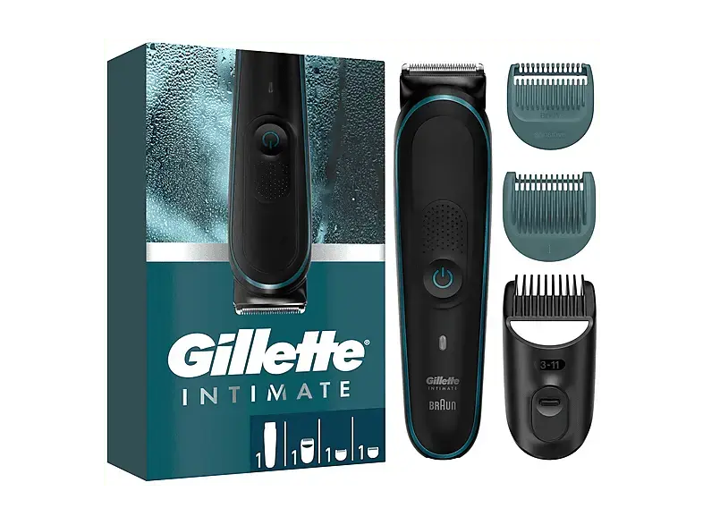 Braun Gillette Intimate i5 Elektrischer Trimmer, Schwarz, Akkubetrieb