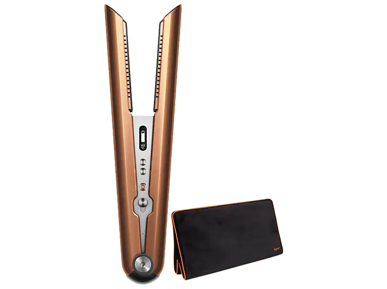 Dyson 413111-01 HS07 Corrale&trade; Gl&auml;tteisen inkl. Aufbewahrungstasche (Copper-Mangan, 3 Temperaturstufen, Kupfer/Nickel)