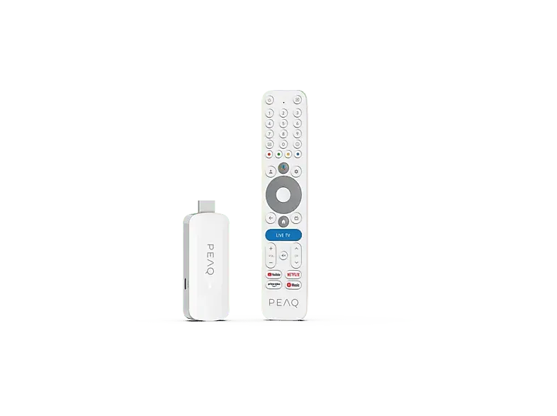 Peaq PGS 1000 Google TV Stick, wei&szlig;